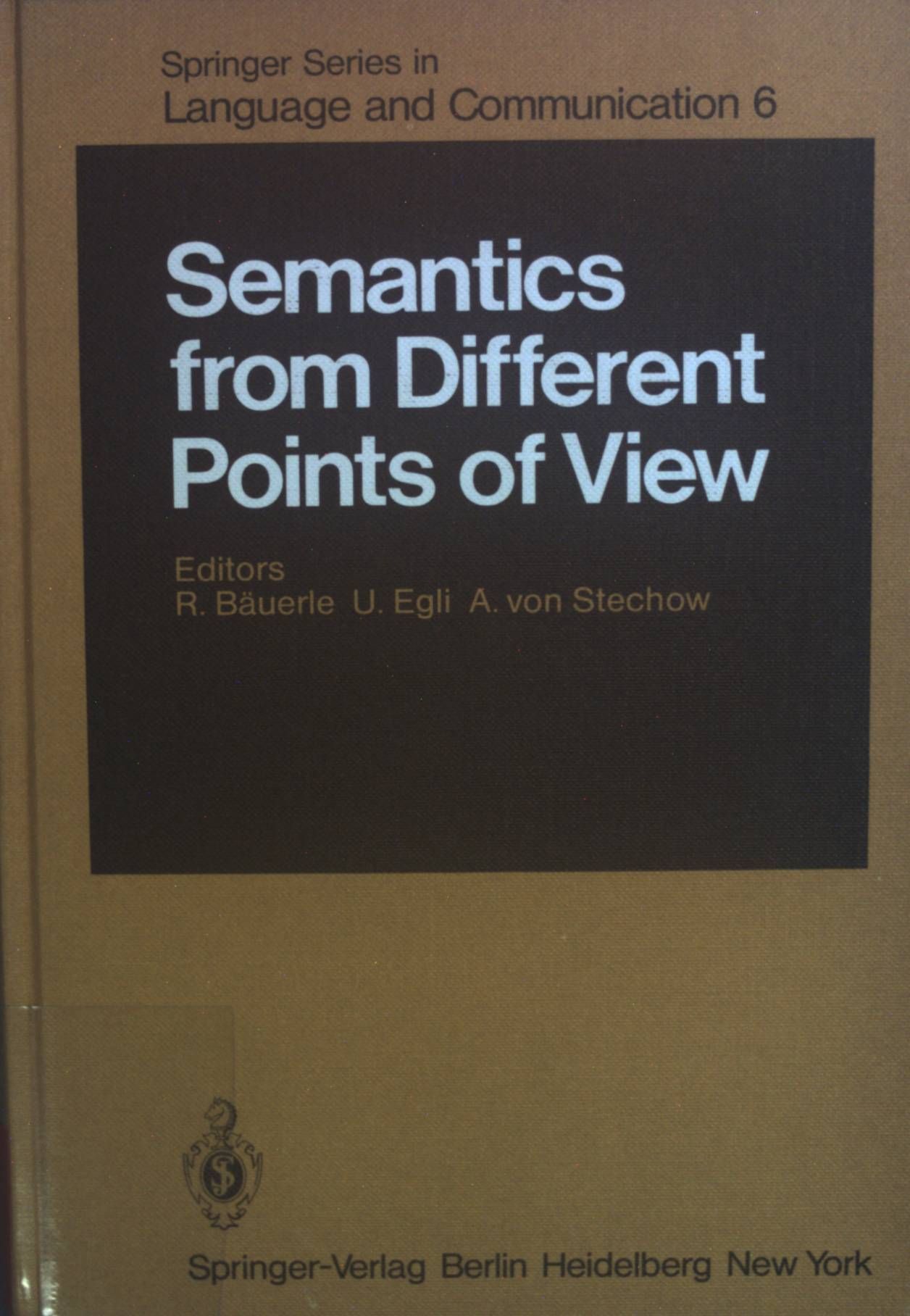 Semantics from Different Points of View