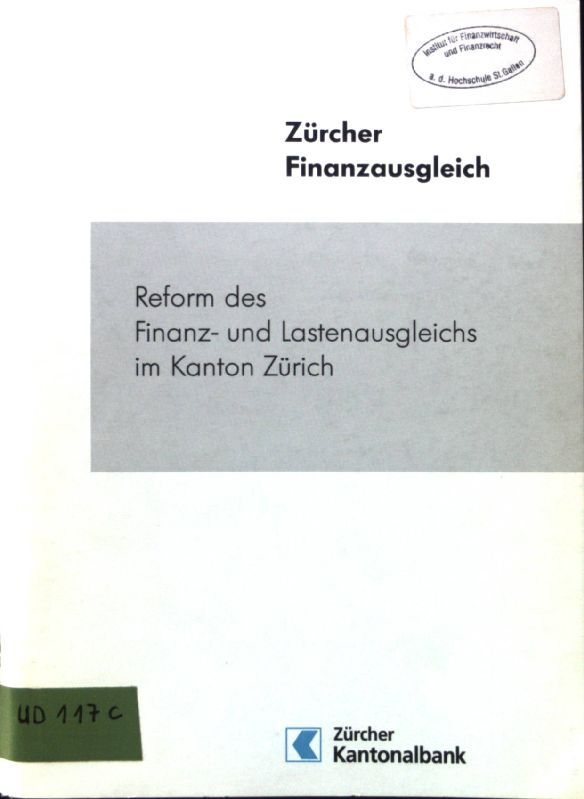 Reform des Finanz- und Lastenausgleichs im Kanton Zürich