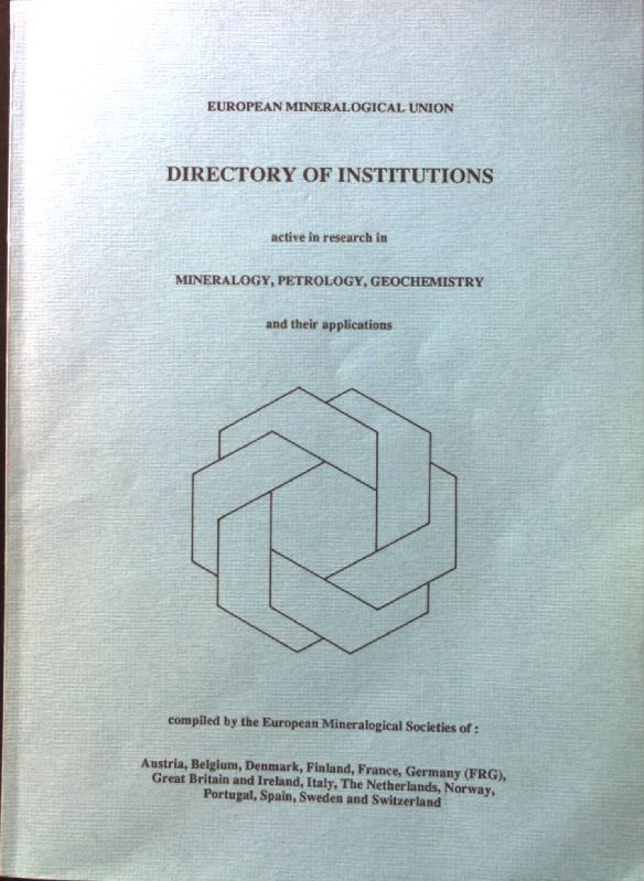 Directory of Institutions active in research in Mineralogy, Petrology, Geochemistry and their applications