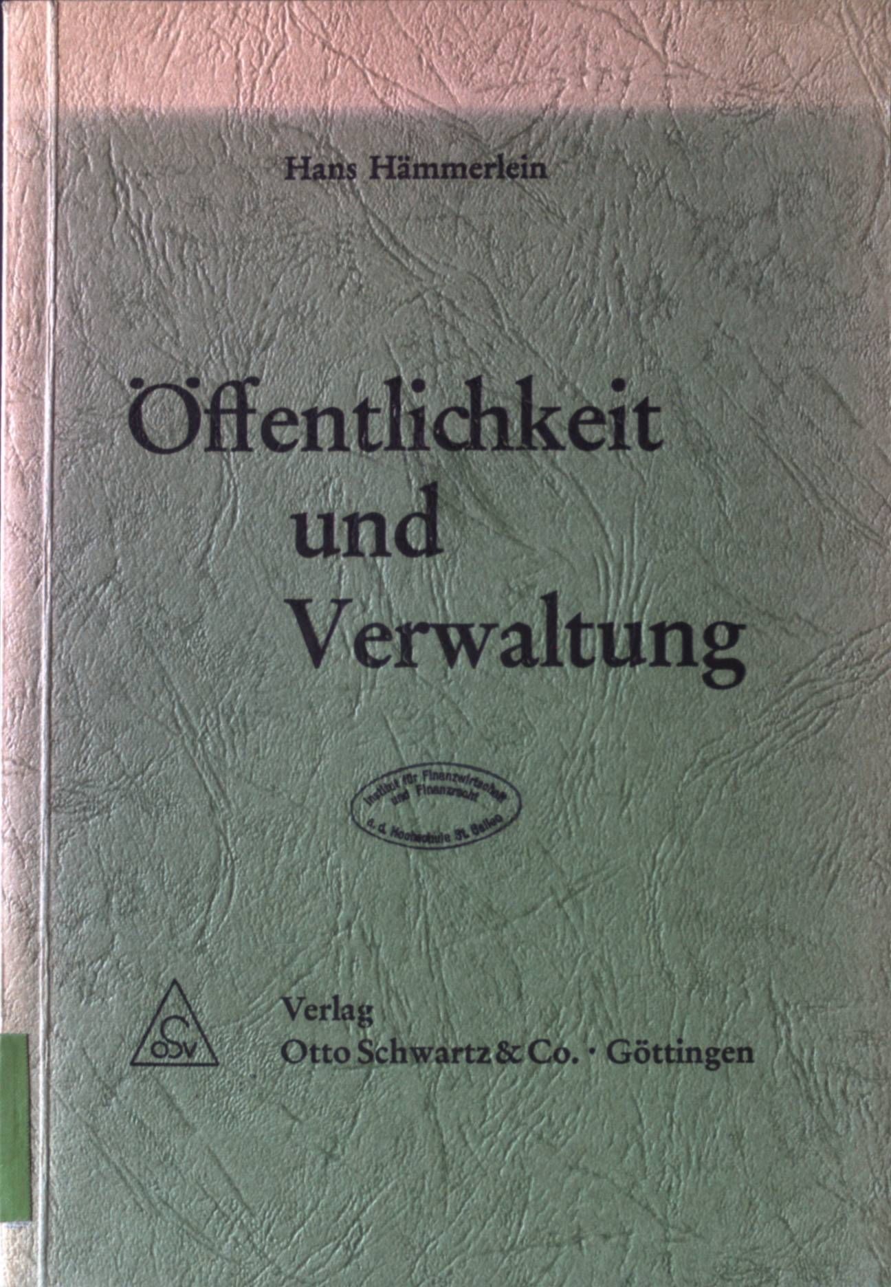 Öffentlichkeit und Verwaltung