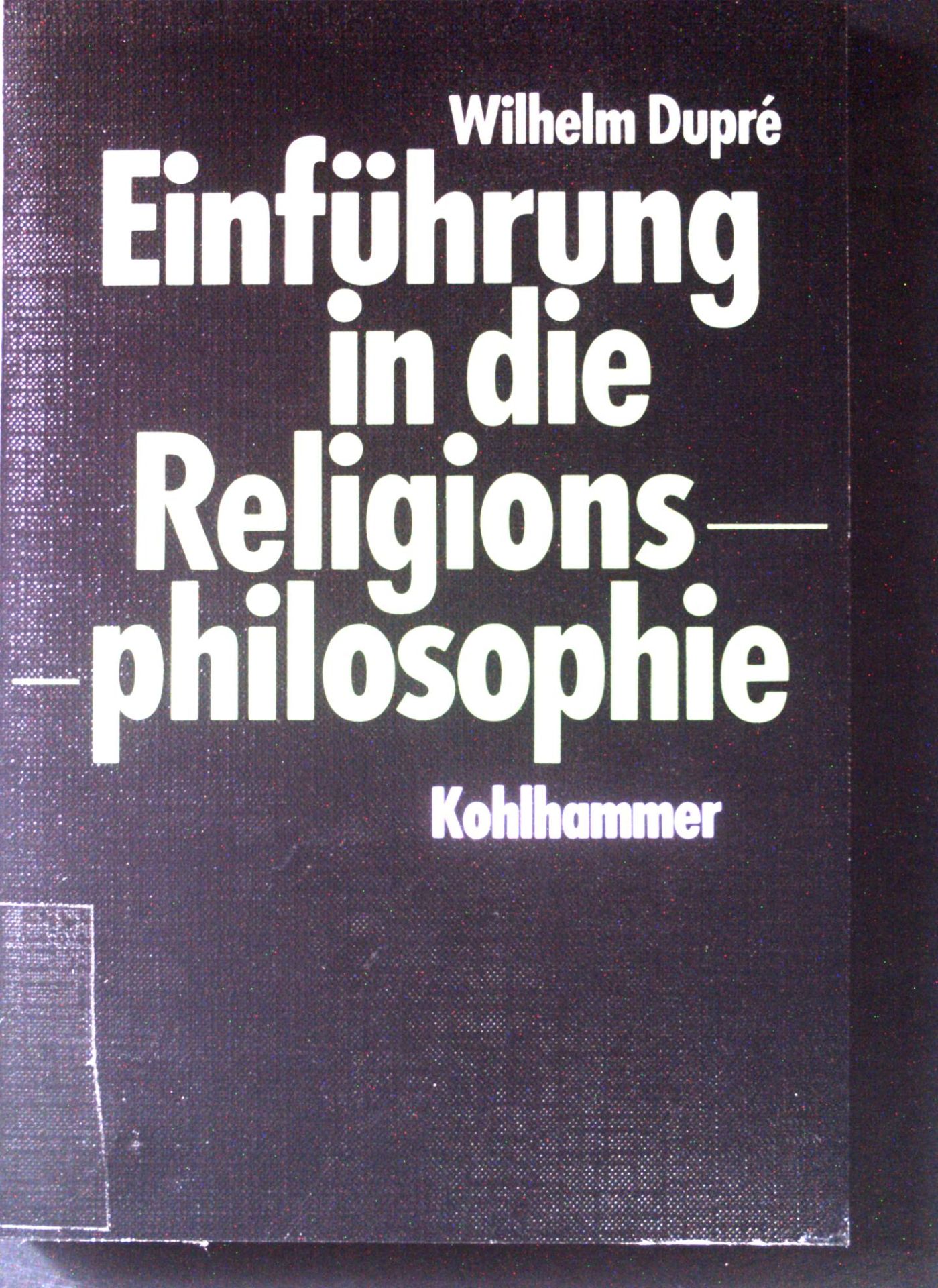 Einführung in die Religionsphilosophie