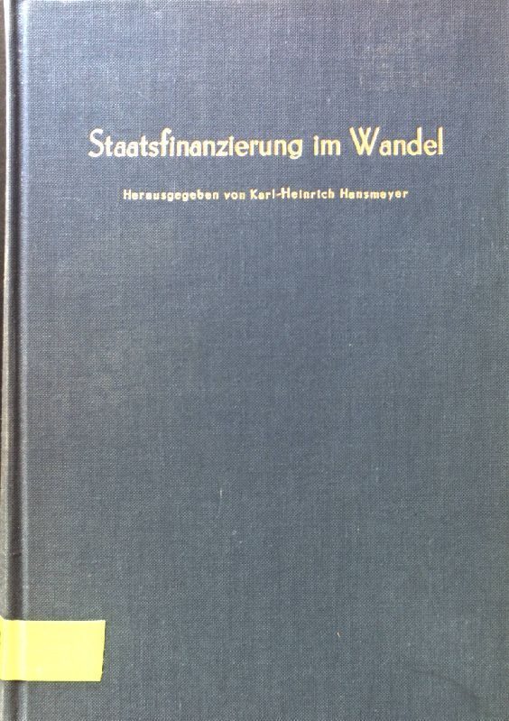Staatsfinanzierung im Wandel