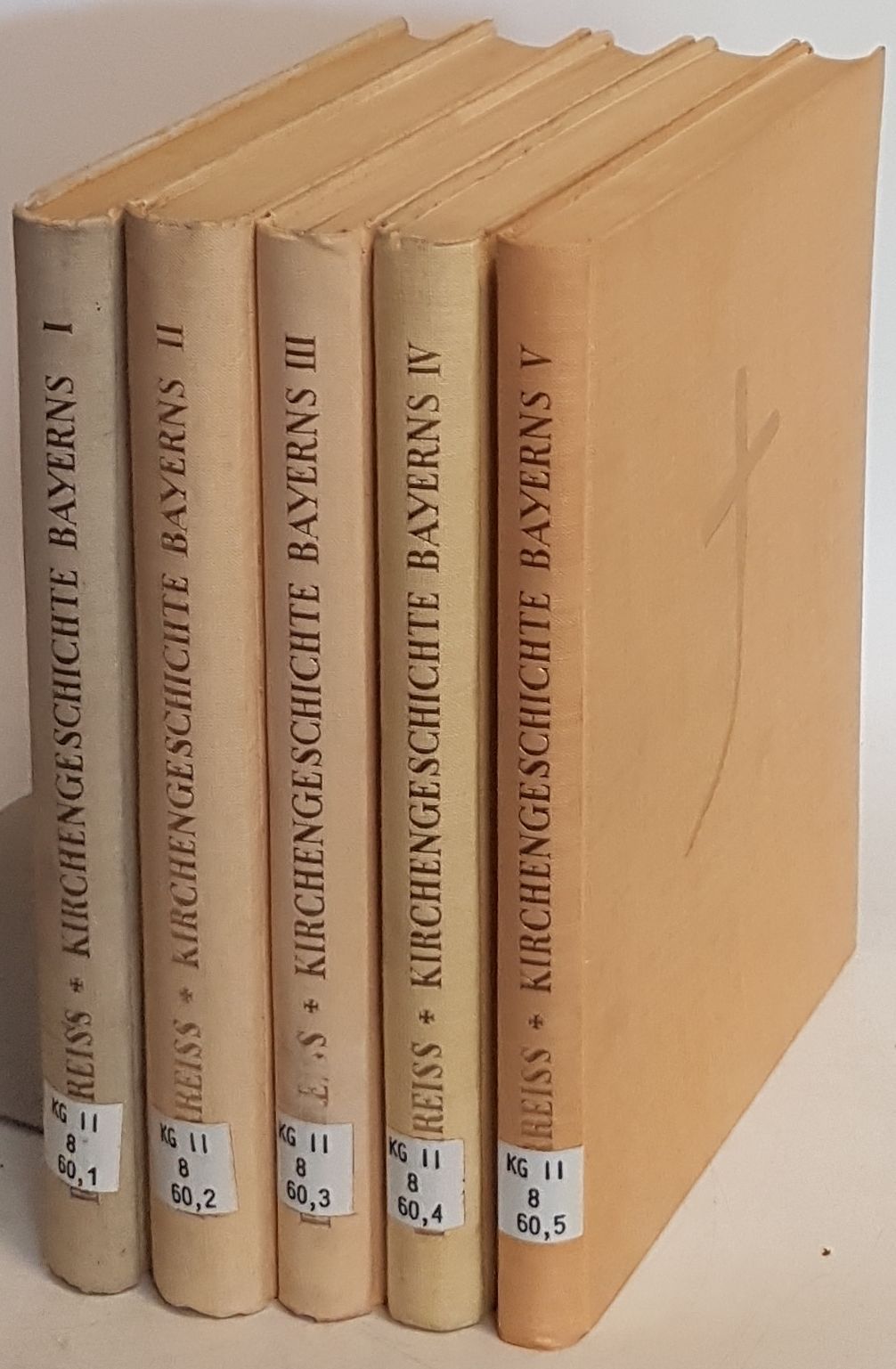 Kirchengeschichte Bayerns (5 Bände KOMPLETT)