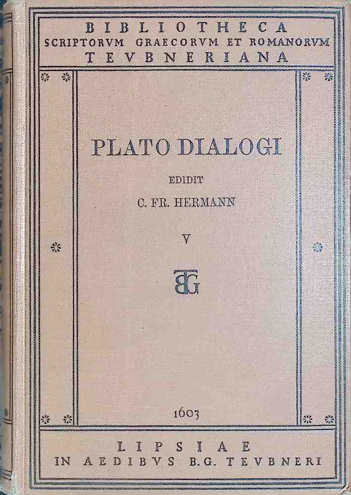 Platonis Dialogi secundum Thrasylli Tetralogias Dispositi: VOL.V