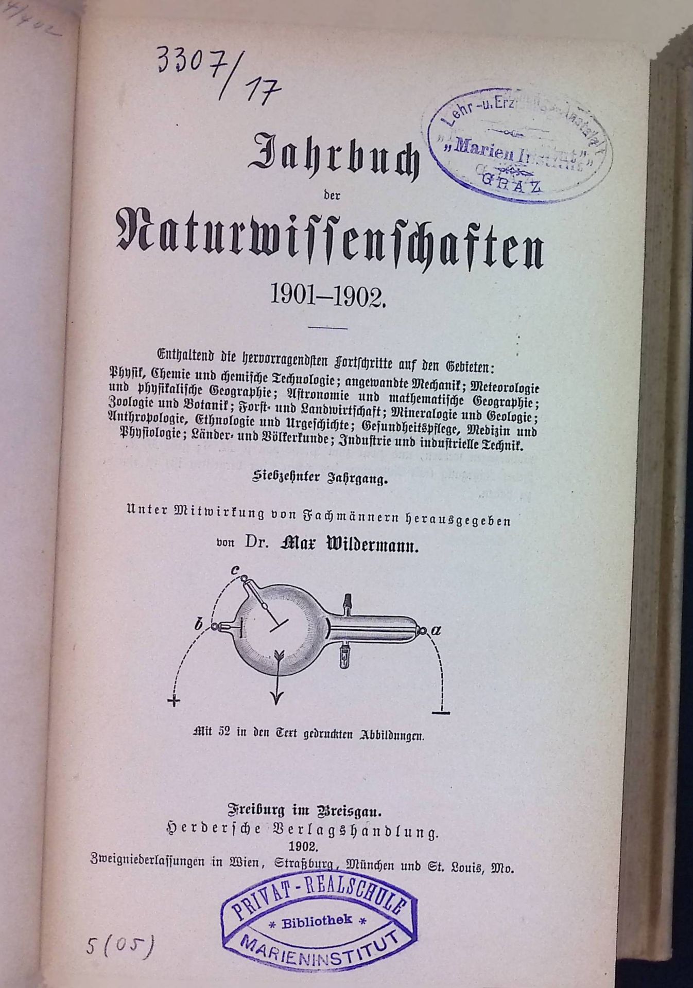 Jahrbuch der Naturwissenschaften. 1901-1902. 17.Jahrgang
