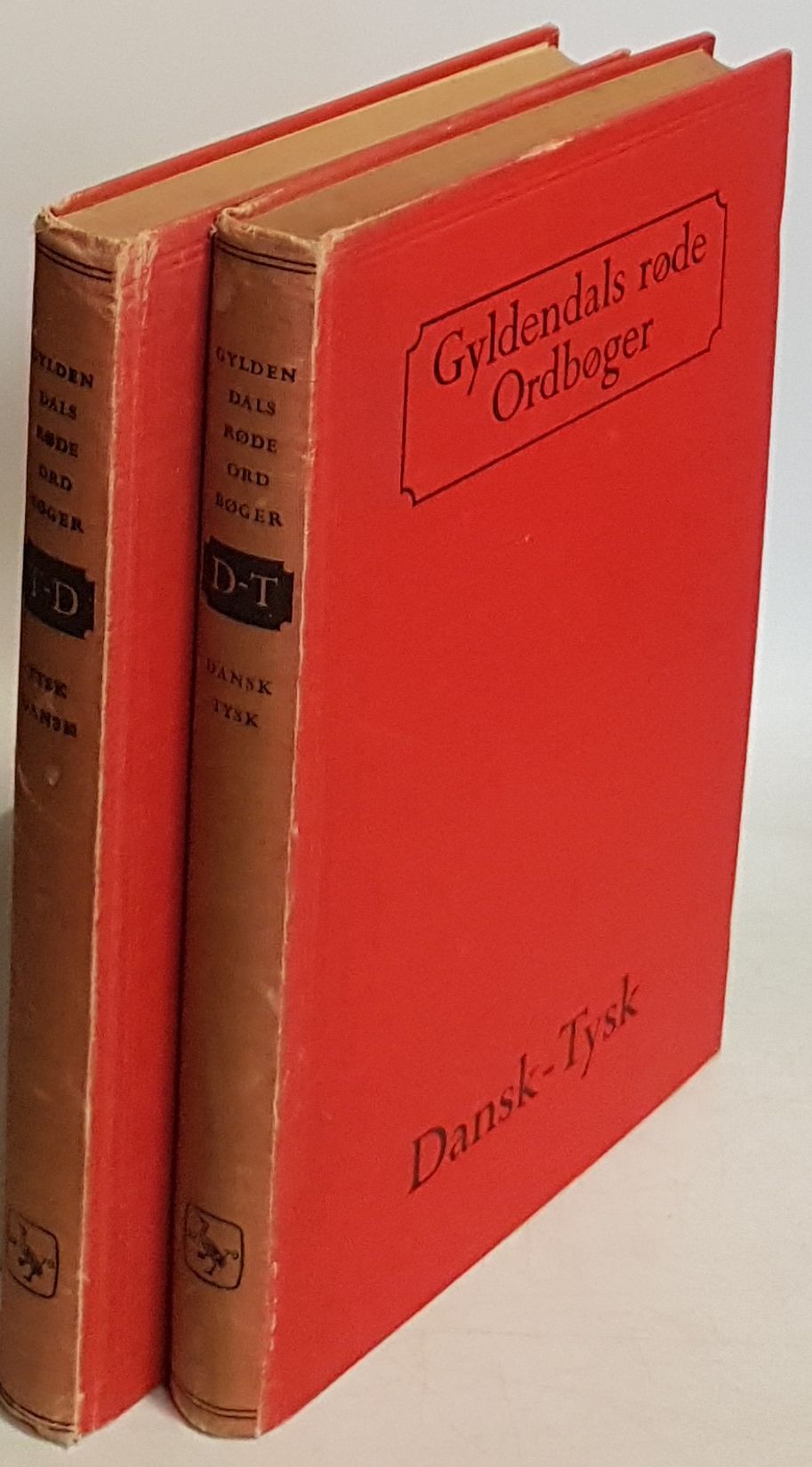 Gyldendals Rode Ordboger (2 vols./ 2 Bände KOMPLETT) - Dansk-Tysk/ Tysk-Dansk/ Dänisch-Deutsch/ Deutsch-Dänisch