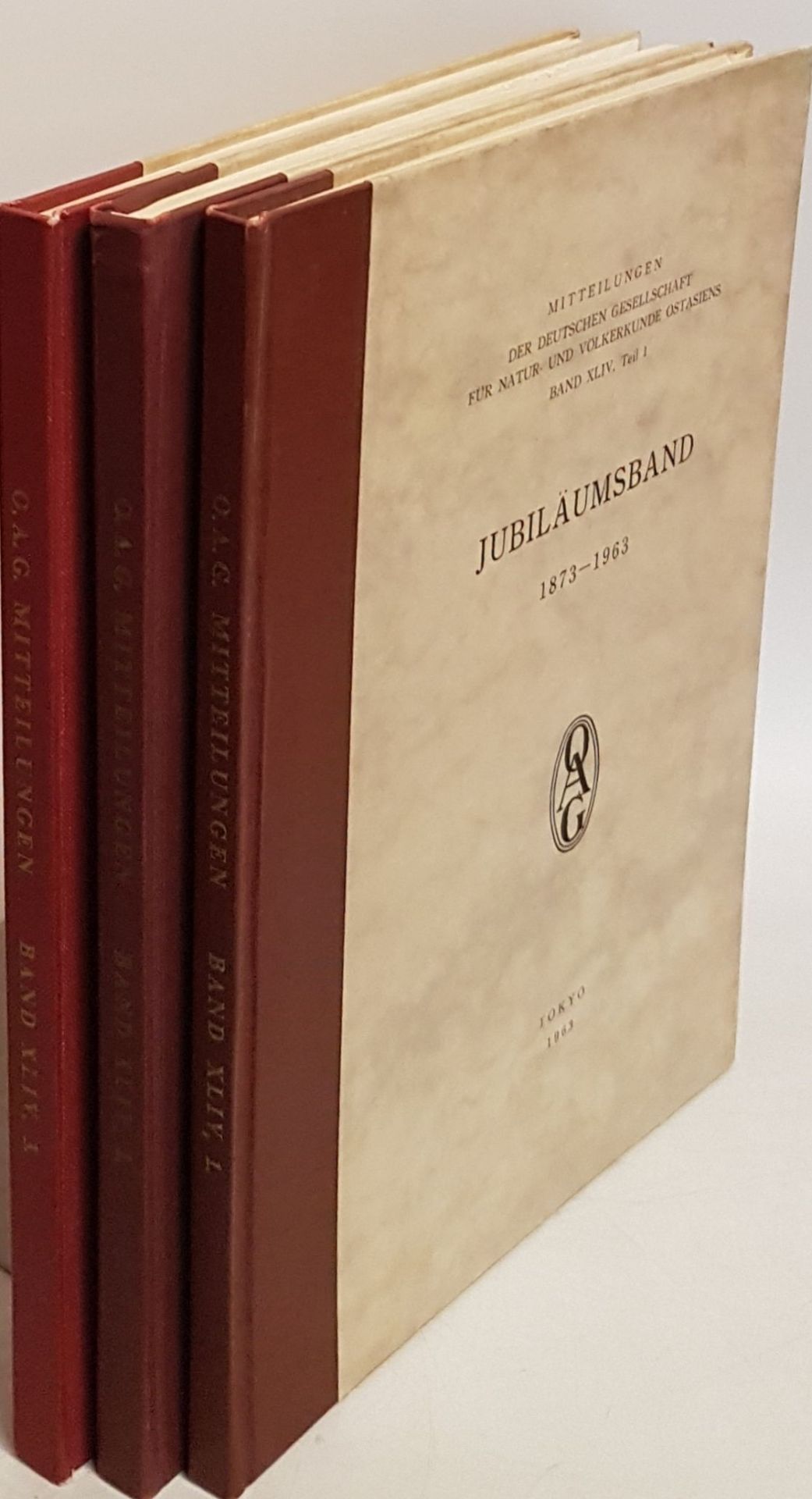 Jubiläumsband der Deutschen Gesellschaft für Natur- und Völkerkunde Ostasiens 1873-1963 (3 Teile KOMPLETT)