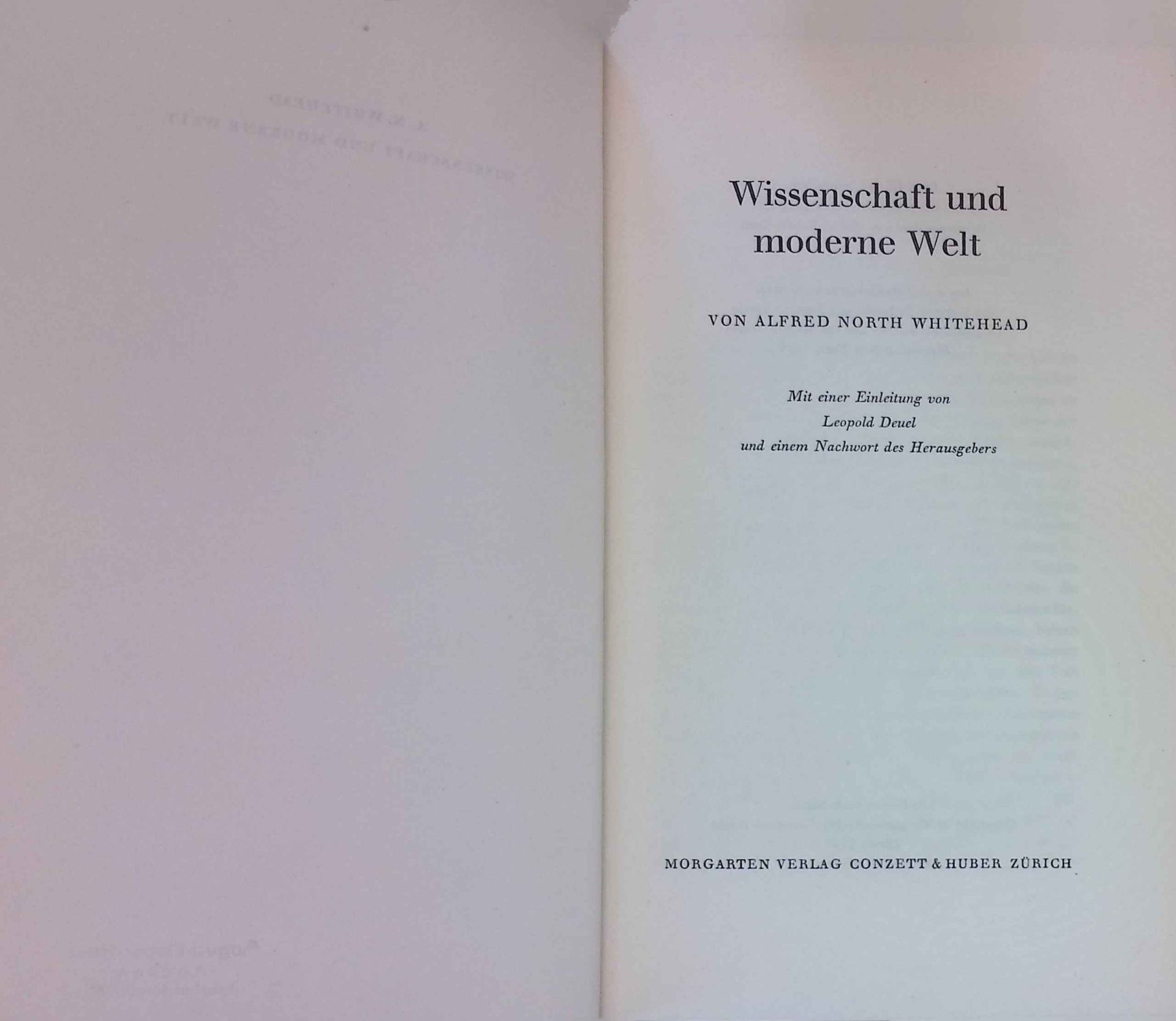 Wissenschaft und moderne Welt
