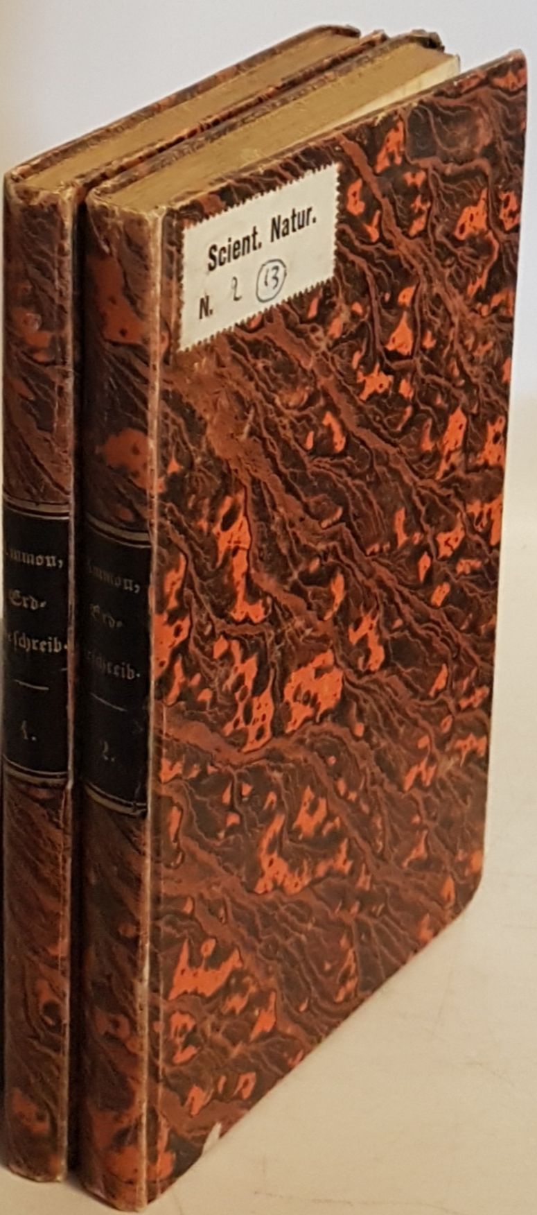 Lehrbuch der mathematischen und physikalischen Erdbeschreibung, für die bayerischen Gymnasien verfaßt (2 Theile KOMPLETT) - I.Theil: Die mathematische Erdbeschreibung/ II.Theil: Die physikalische Erdbeschreibung