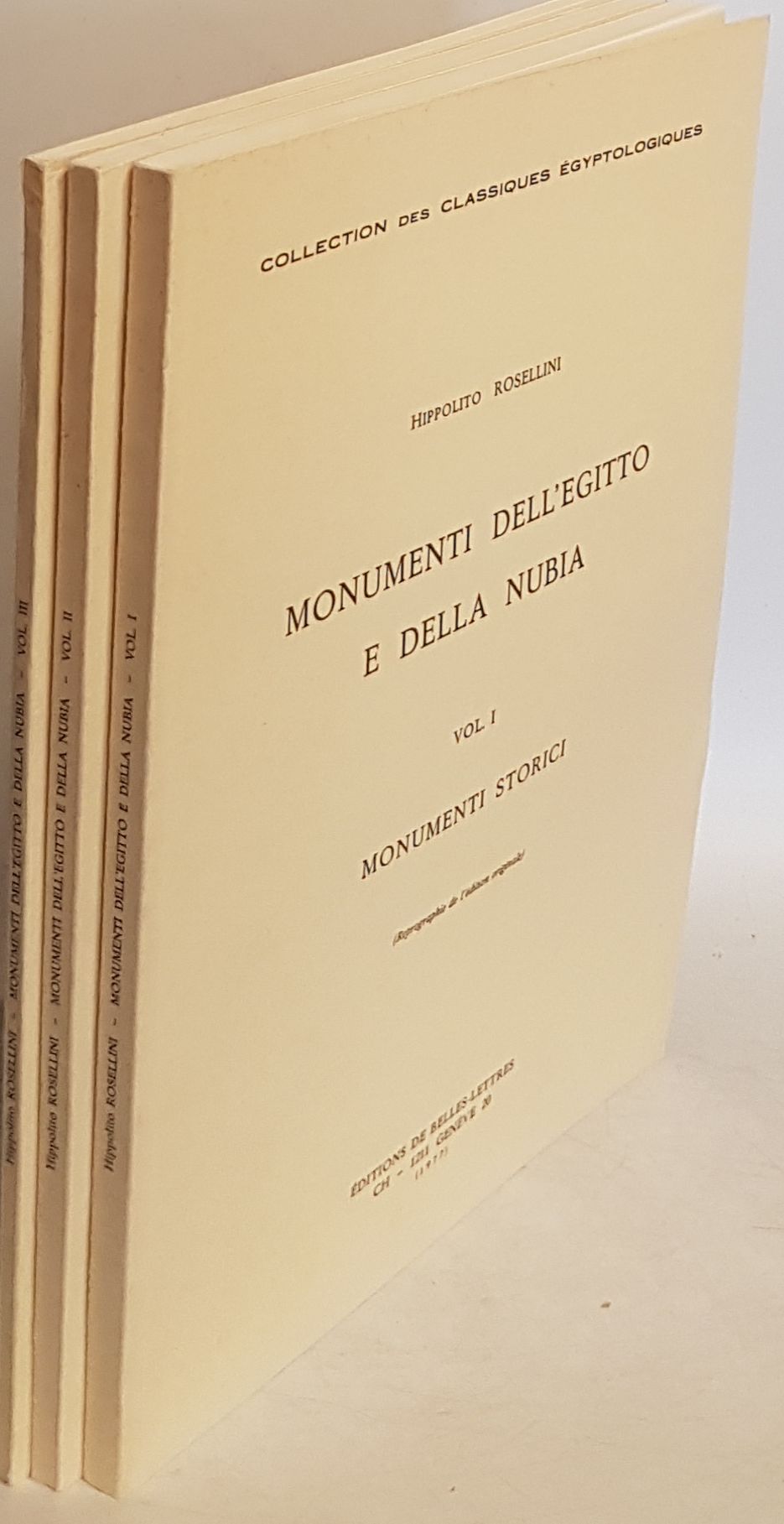 Monumenti dell' Egitto e della Nubia (3 vols./ 3 Teile KOMPLETT) - Vol.I: Monumenti Storici/ Vol.II: Monumenti Civili/ Vol.III: Monumenti del Culto