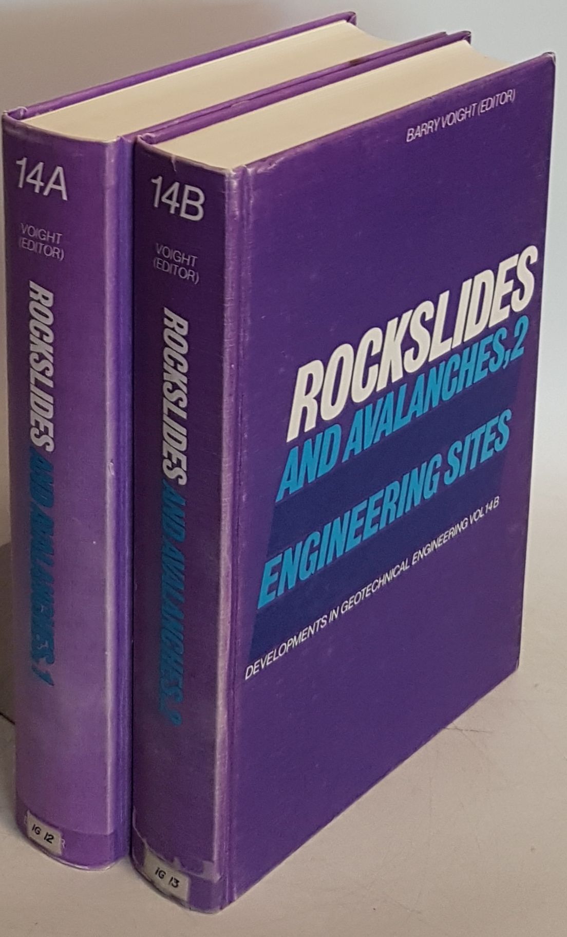Rockslides and Avalanches (2 vols./ 2 Bände KOMPLETT) - Vol.I: Natural Phenomena/ Vol.II: Engineering Sites