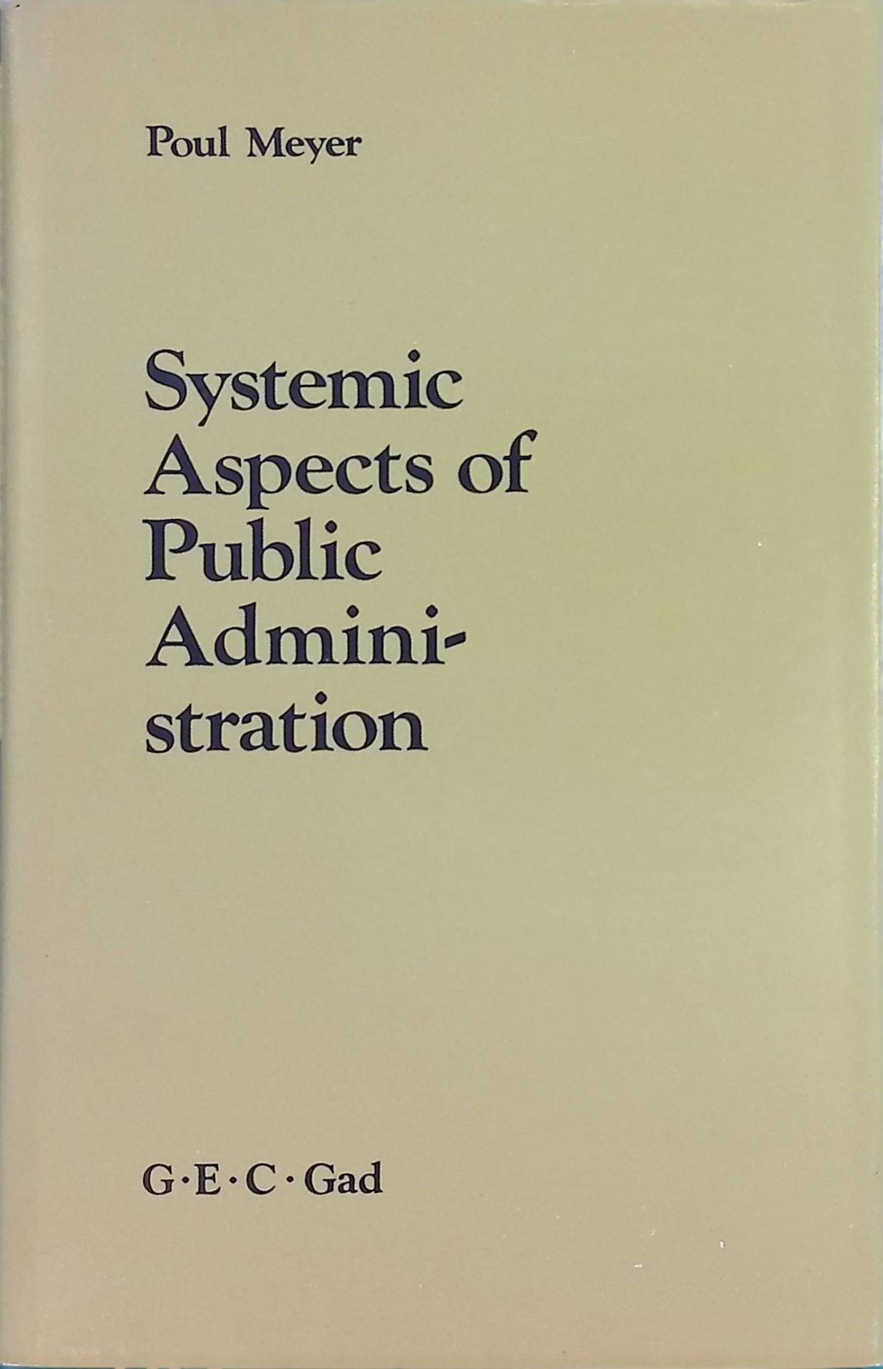 Systemic aspects of public administration