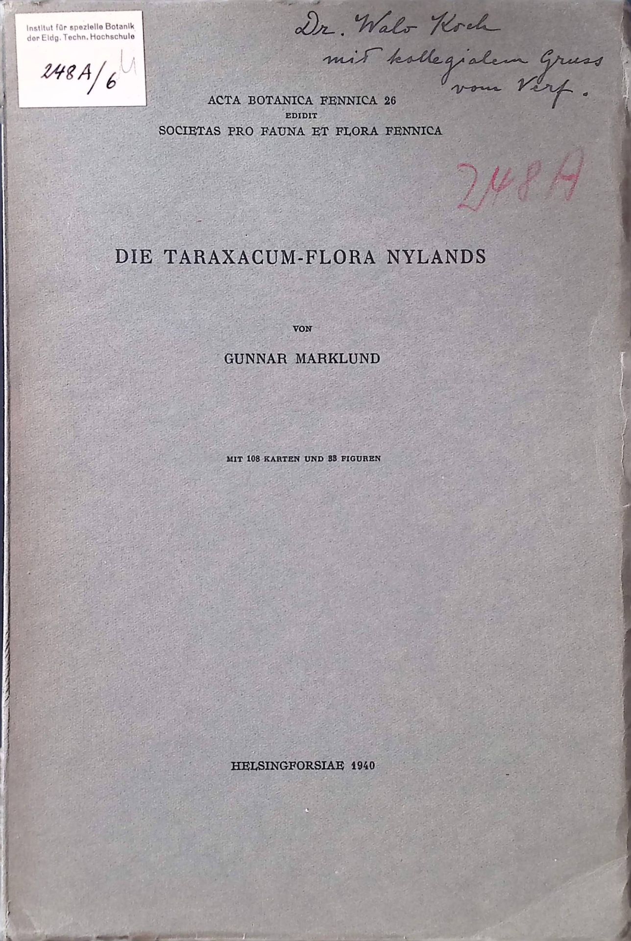 Die Taraxacum-Flora Nylands