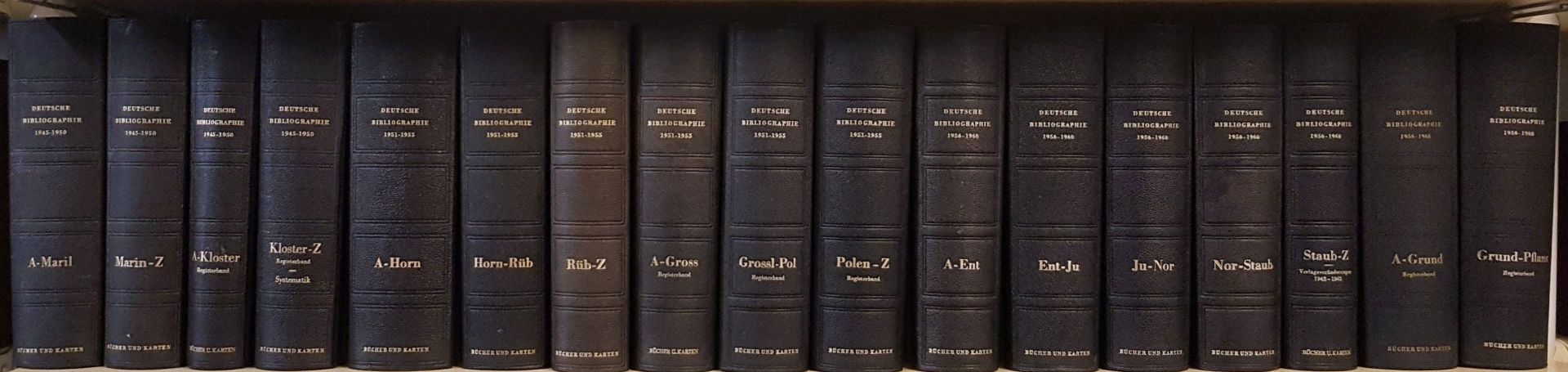 Deutsche Bibliographie: Fünfjahres-Verzeichnis 1945 - 1960: Bücher und Karten (Bände)