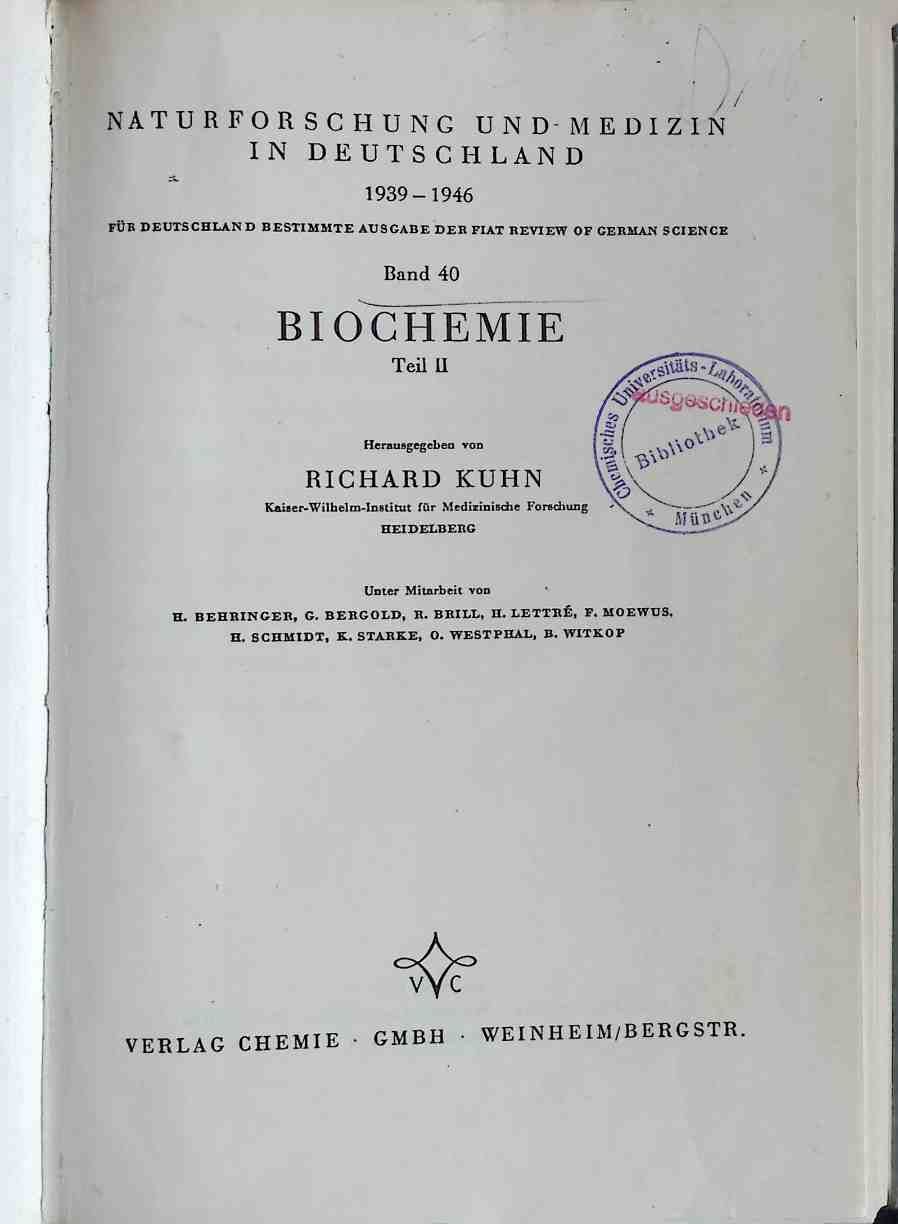 Biochemie - TEIL II