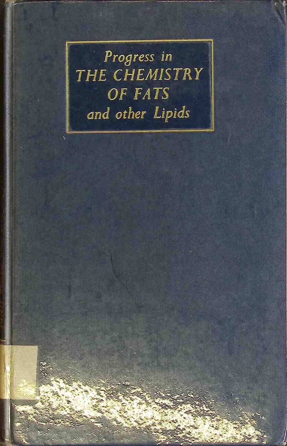 Progress In The Chemistry of Fats and other Lipids - VOLUME 6