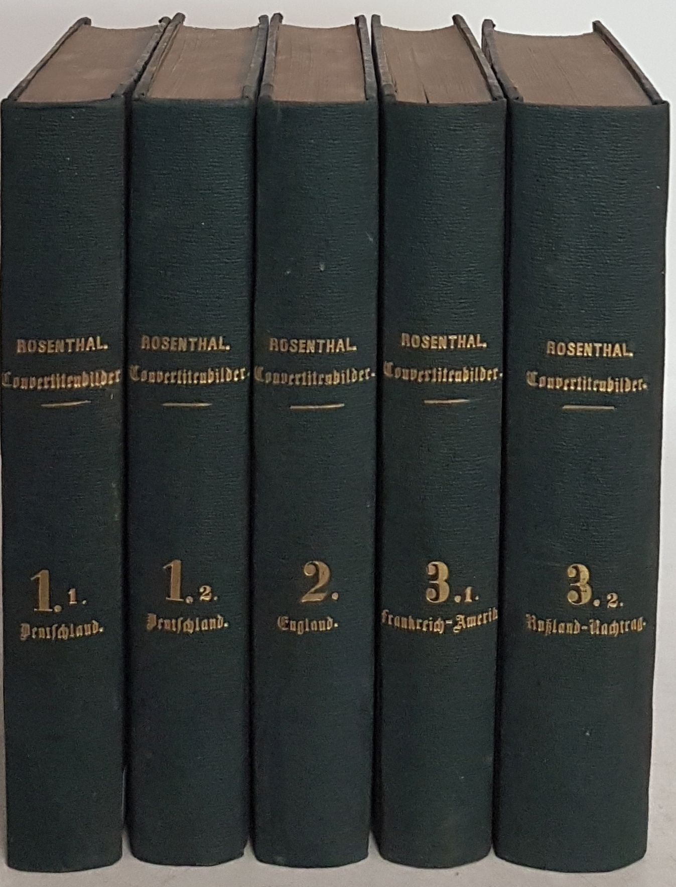 Convertitenbilder aus dem neunzehnten Jahrhundert (3 Bände KOMPLETT in 5 Büchern) - Bd.1 (2 Teile): Deutschland I und II/ Bd.2: England/ Bd. 3/1: Frankreich/ Amerika/ Bd.3/2: Rußland/ Nachtrag