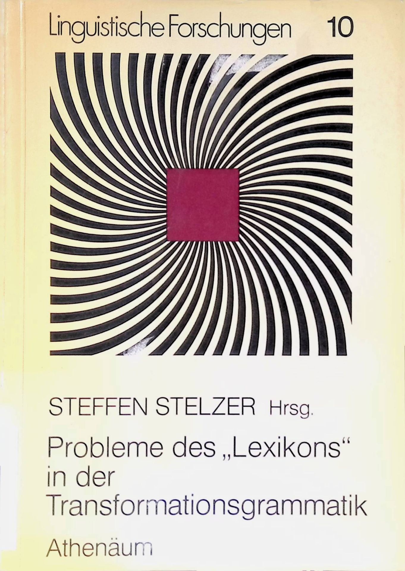 Probleme des Lexikons in der Transformationsgrammatik
