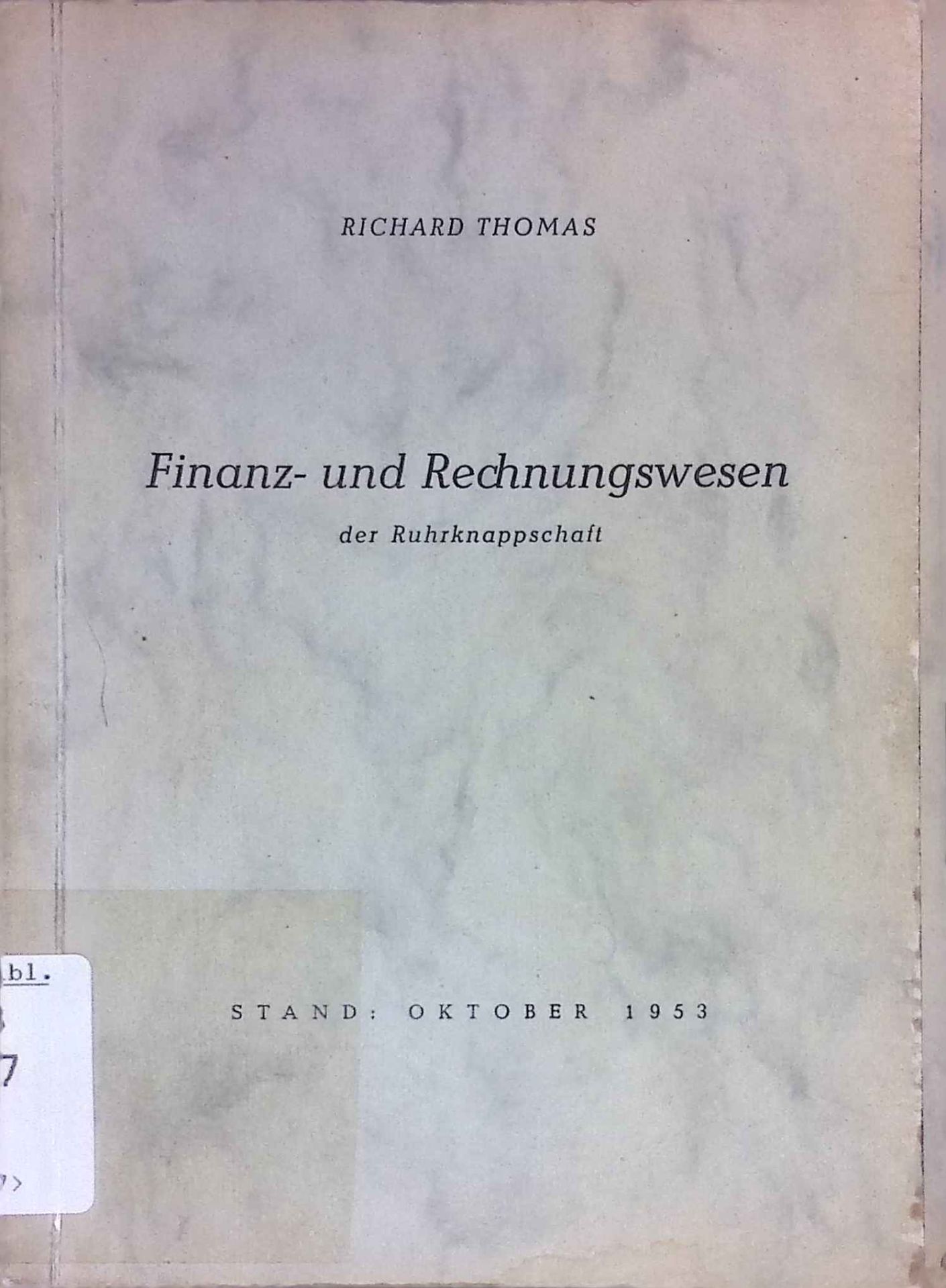 Finanz- und Rechnungswesen der Ruhrknappschaft: Leitfaden