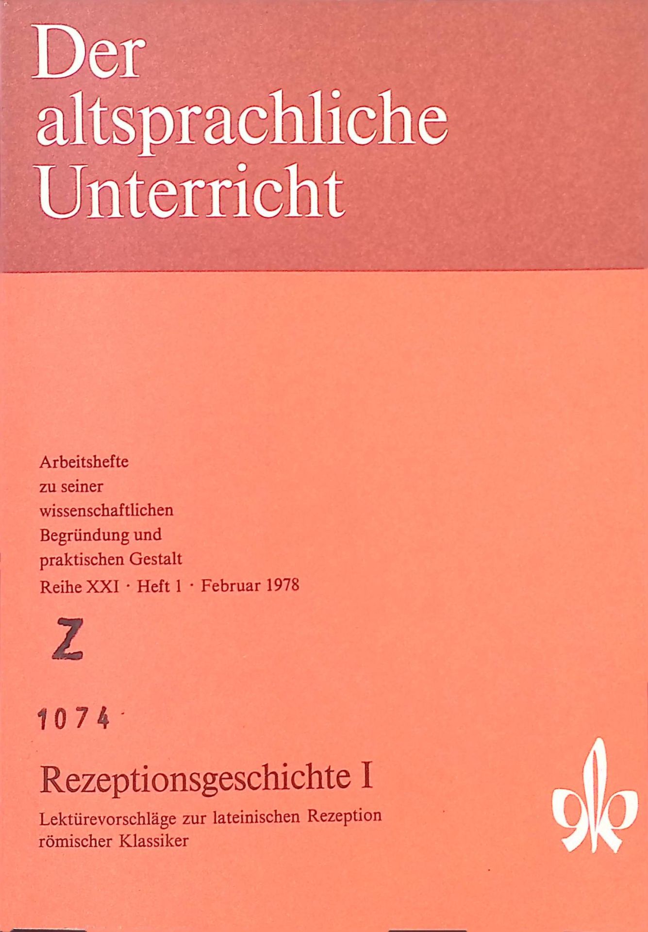 Amor und amor in der Liebeslehre bei Ovid und Andreas Capellanus -in: Rezeptionsgeschichte I