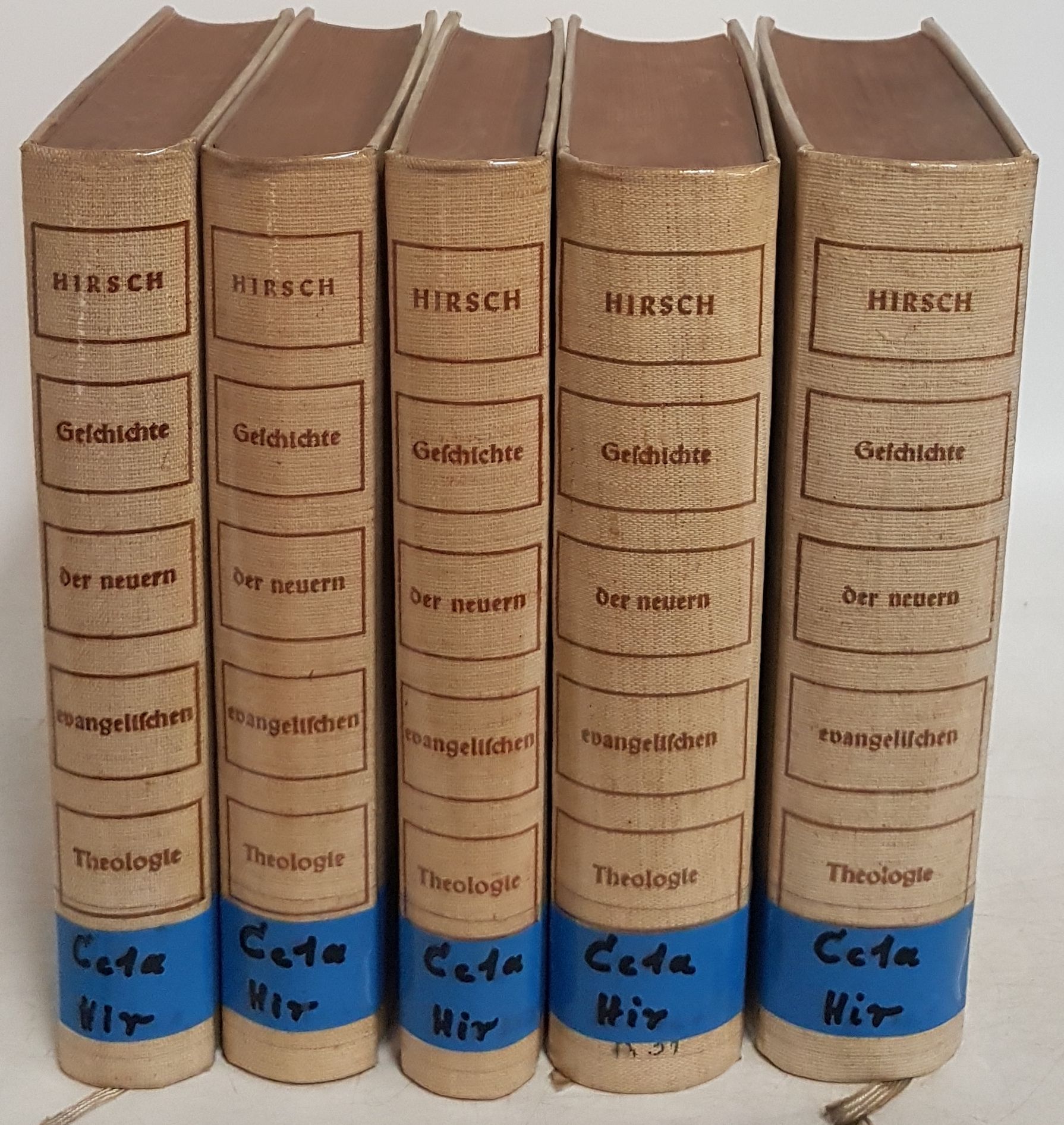 Geschichte der neuern evangelischen Theologie im Zusammenhang mit den allgemeinen Bewegungen des europäischen Denkens (5 Bände KOMPLETT)