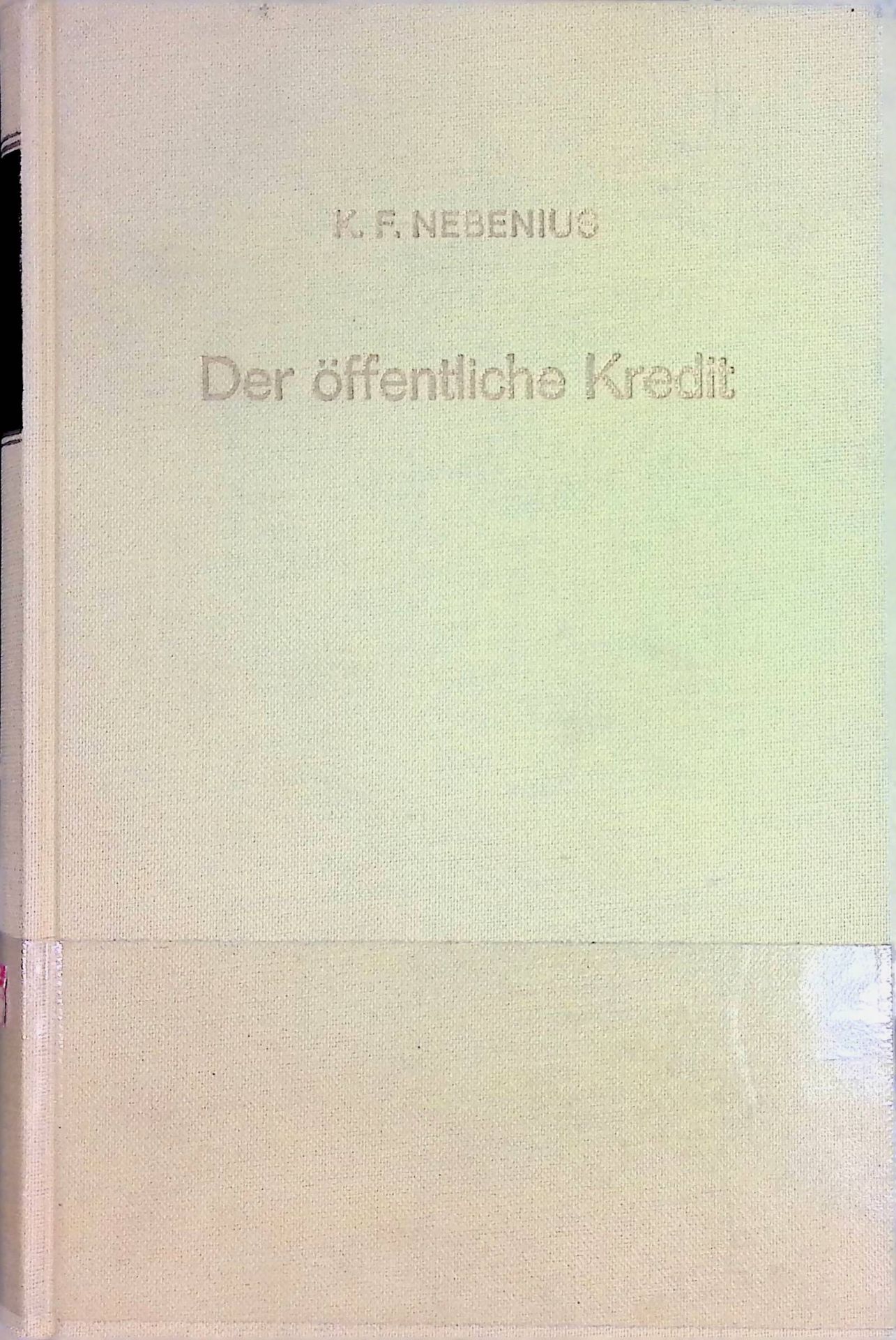 Der öffentliche Kredit