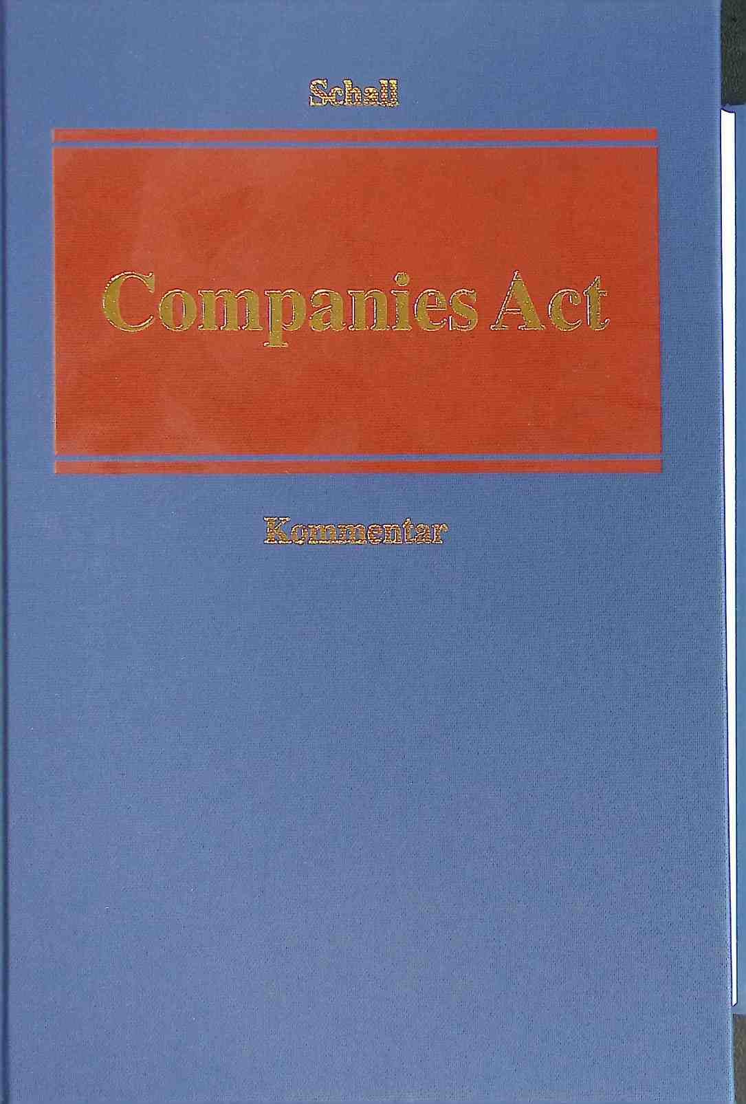 Companies act : Kommentar