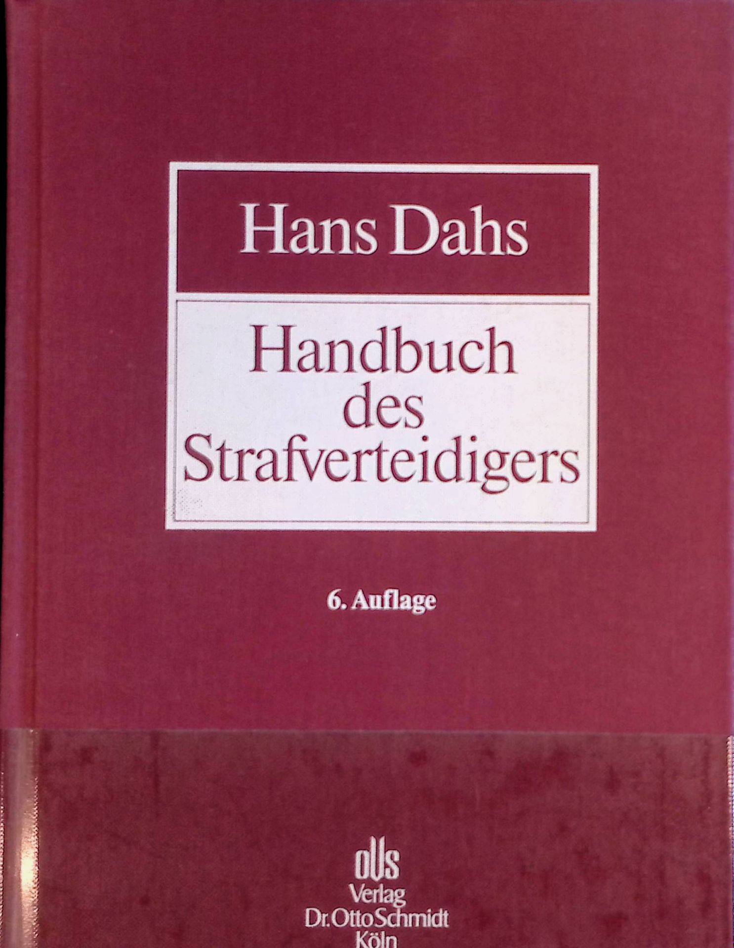 Handbuch des Strafverteidigers