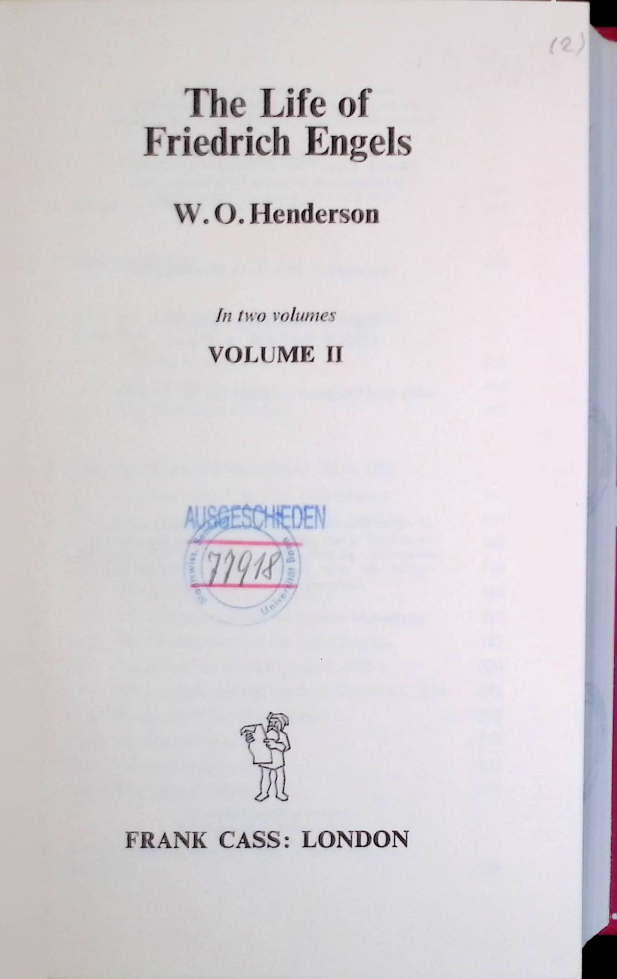 The Life of Friedrich Engels: Volume 2