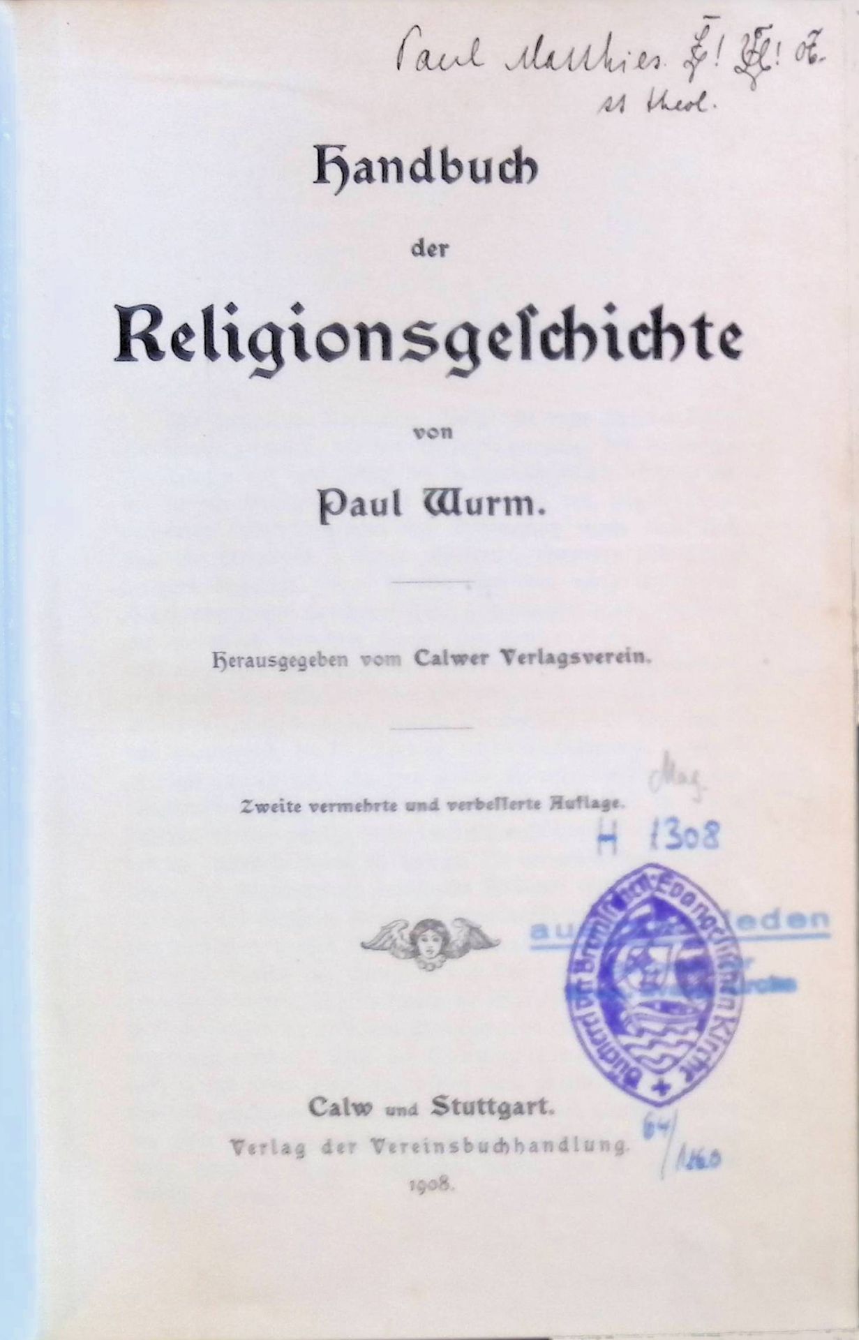 Handbuch der Religionsgeschichte
