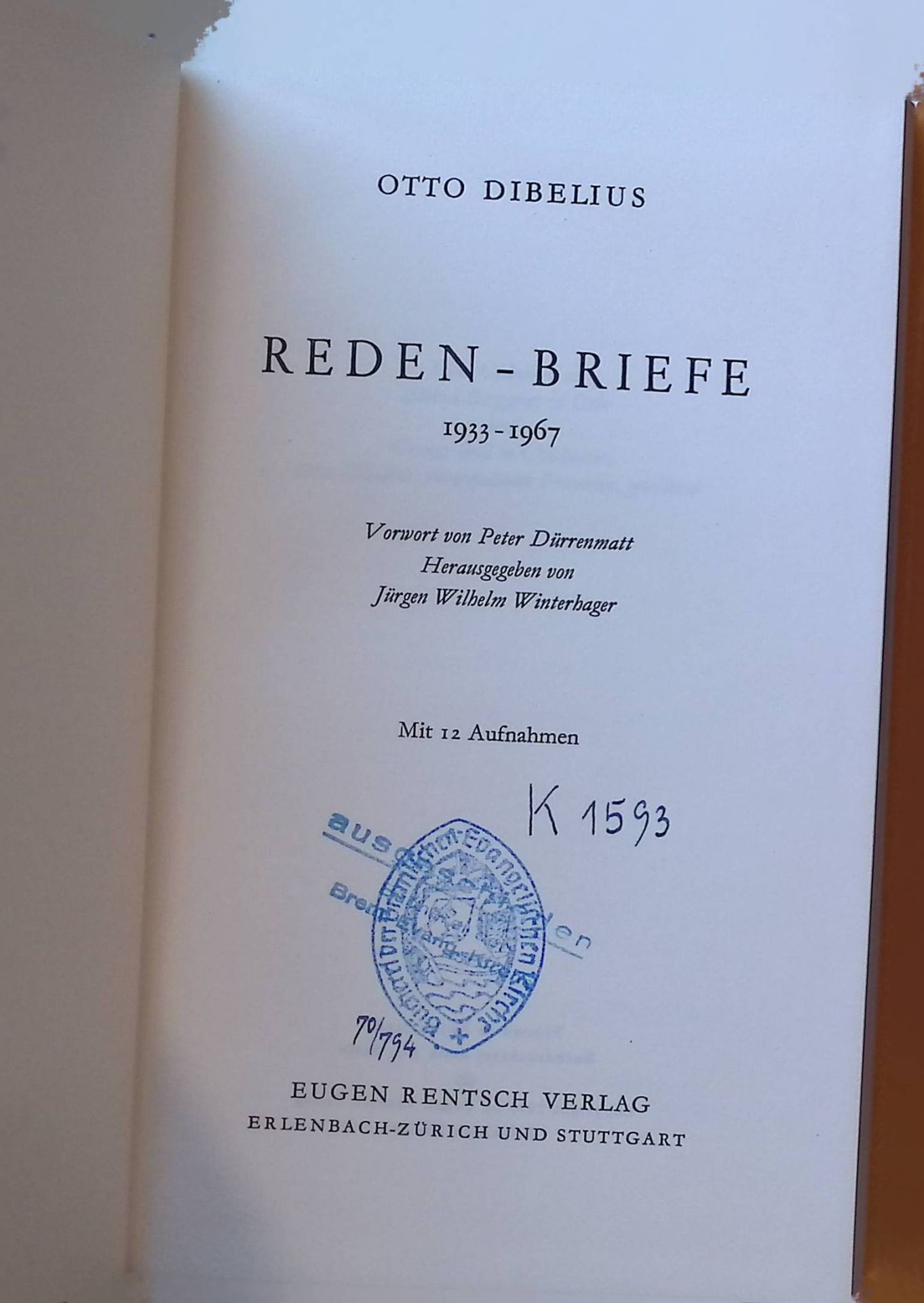 Reden - Briefe 1933 - 1967