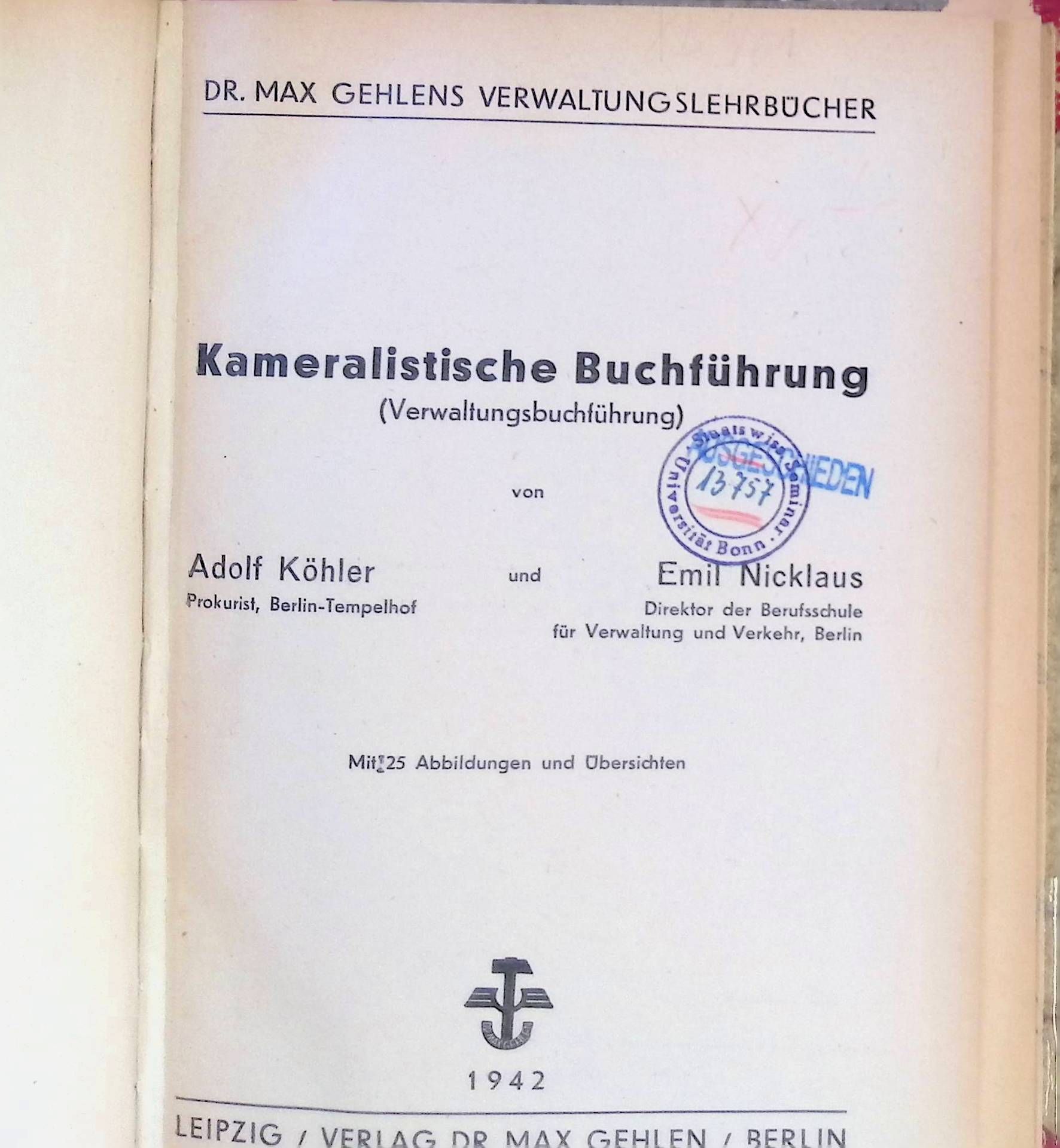 Kameralistische Buchführung (Verwaltungsbuchführung)