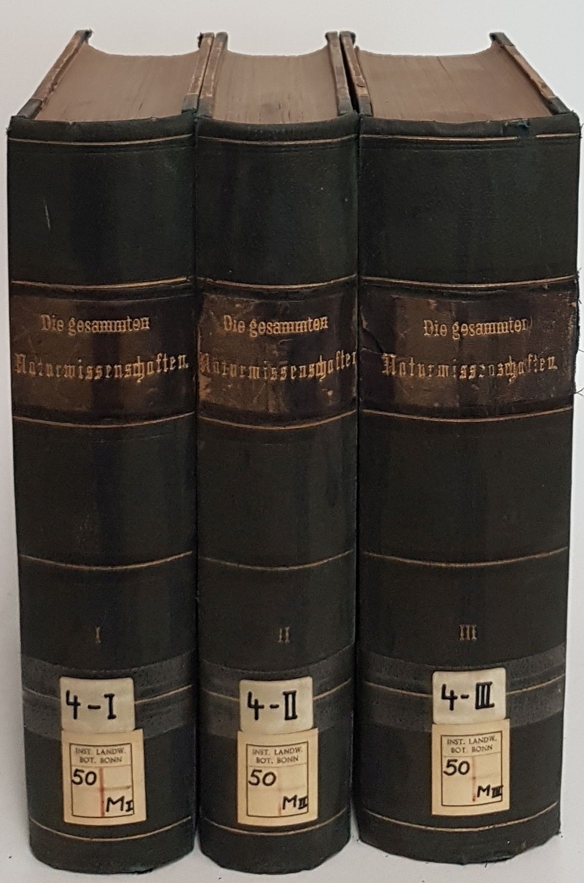 Die gesammten Naturwissenschaften. Für das Verständniß weiterer Kreise und auf wissenschaftlicher Grundlage bearbeitet von Dippel, Gottlieb, Gurtl, Koppe... (3 Bände KOMPLETT)