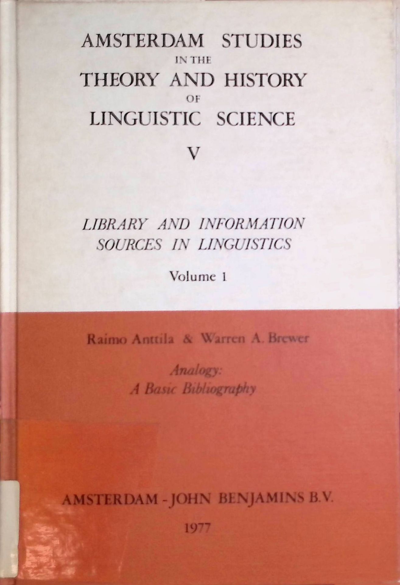 Analogy: A Basic Bibliography