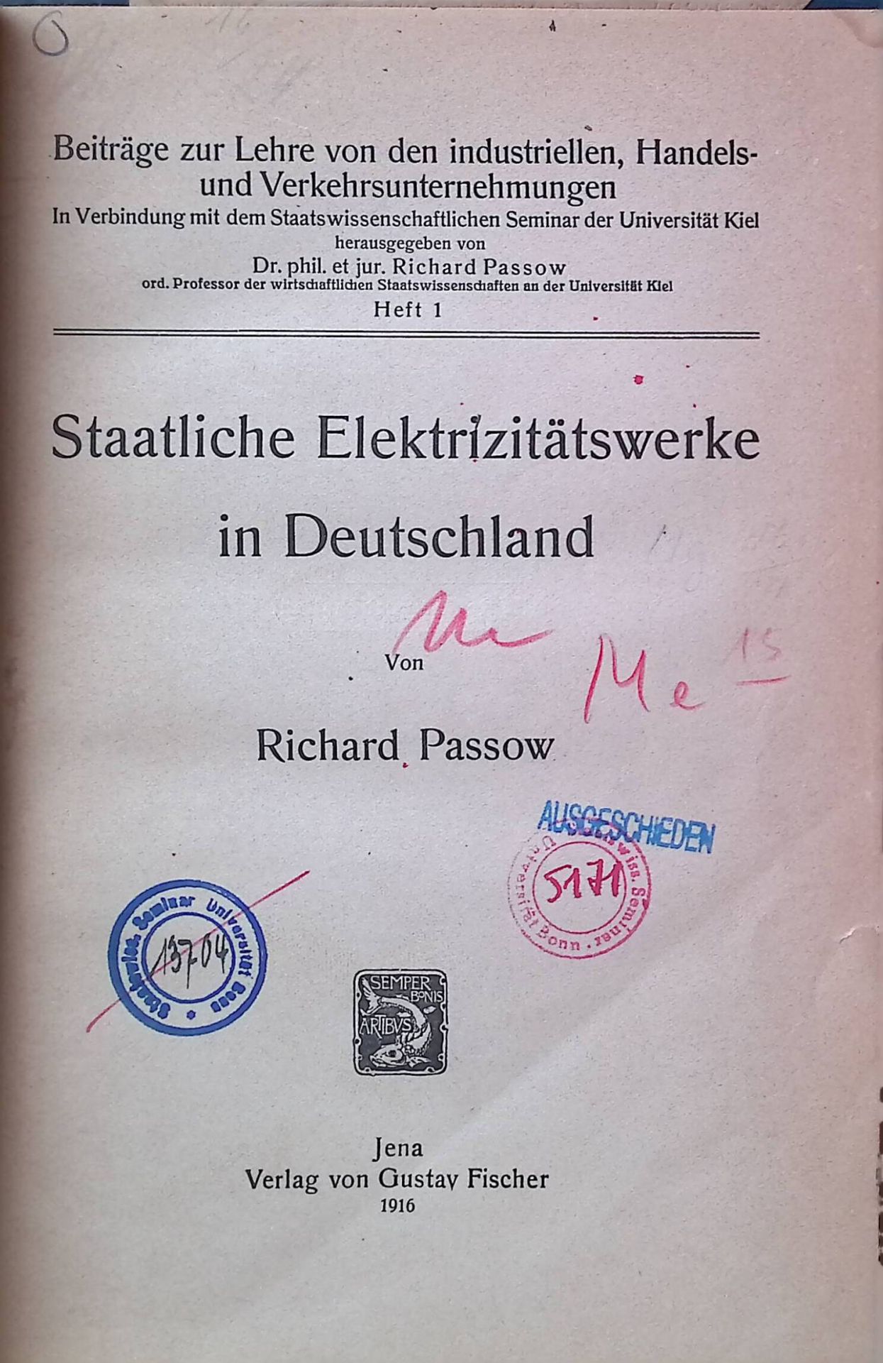 Staatliche Elektrizitätswerke in Deutschland