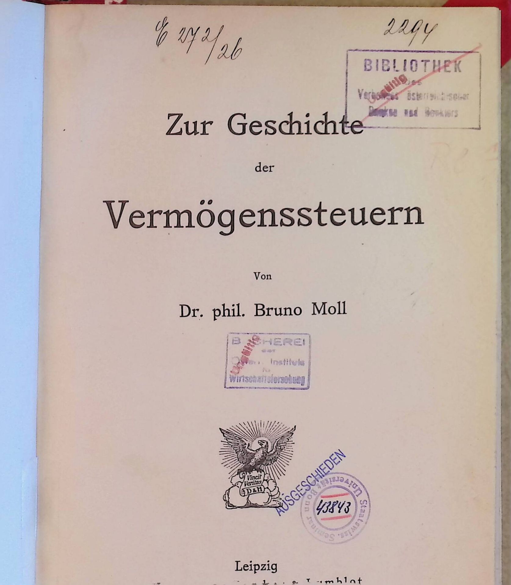 Zur Geschichte der Vermögenssteuern
