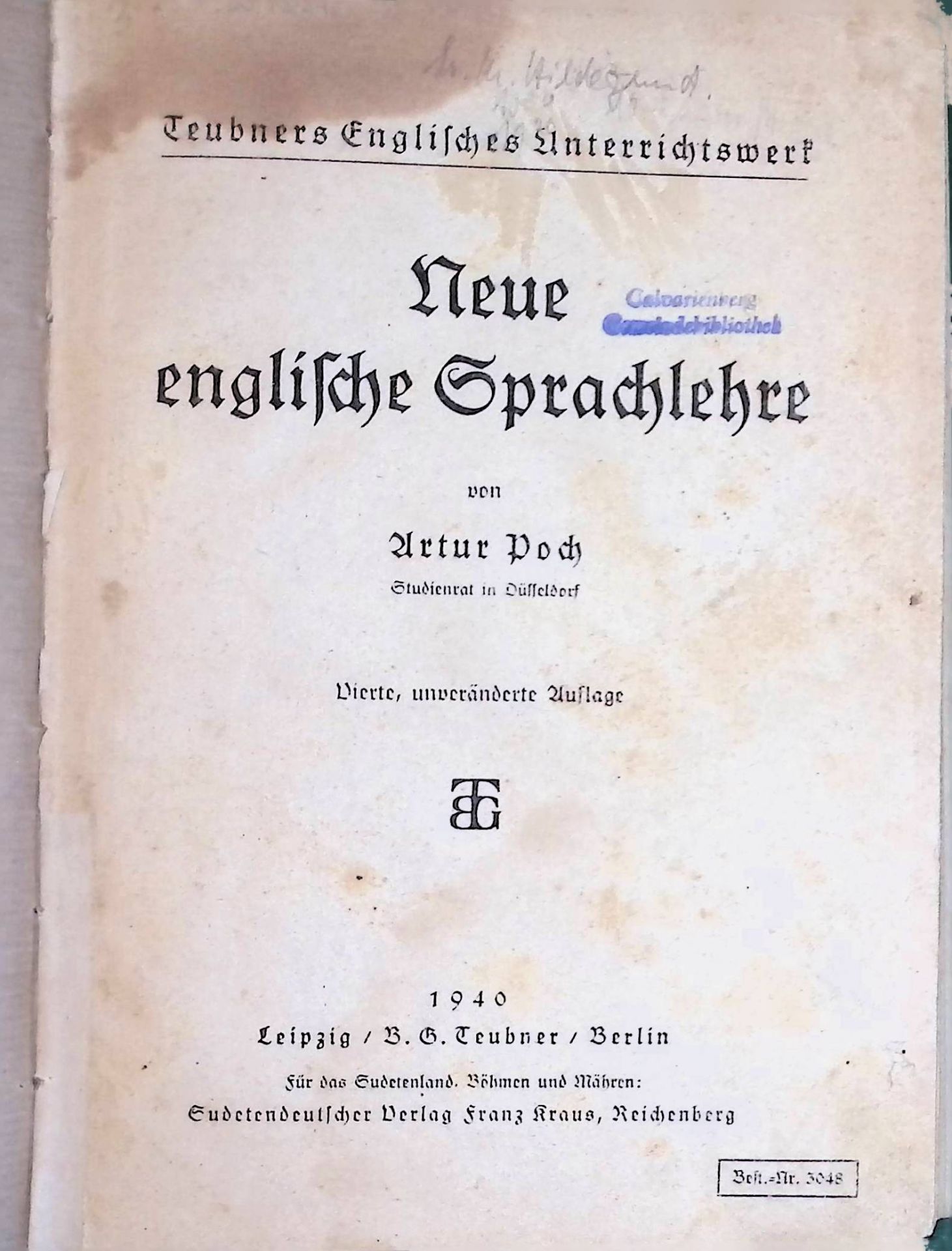 Neue englische Sprachlehre
