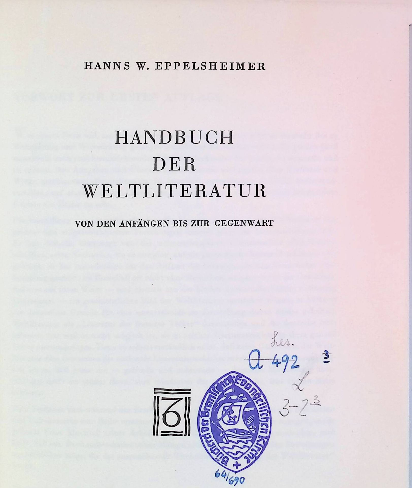 Handbuch der Weltliteratur - Von den Anfängen bis zur Gegenwart