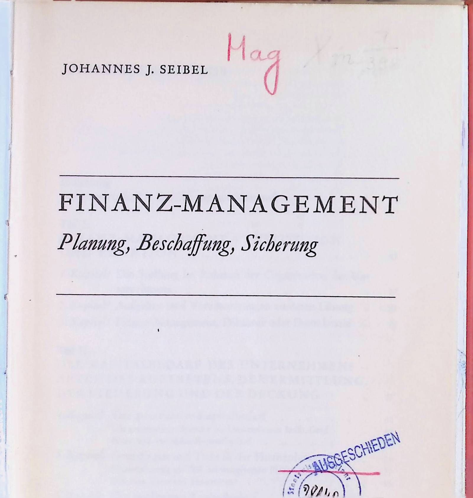 Finanz-Management : Planung, Beschaffung, Sicherung
