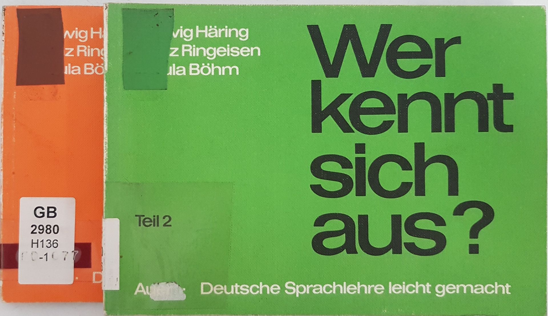 Wer kennt sich aus? Deutsche Sprachlehre leicht gemacht: ein Lehrprogramm zur selbständigen Erarbeitung (2 Bände) - Teil 1: Laute, Silben, Wortarten/ Teil 2: Wortarten und ihre Anwendung