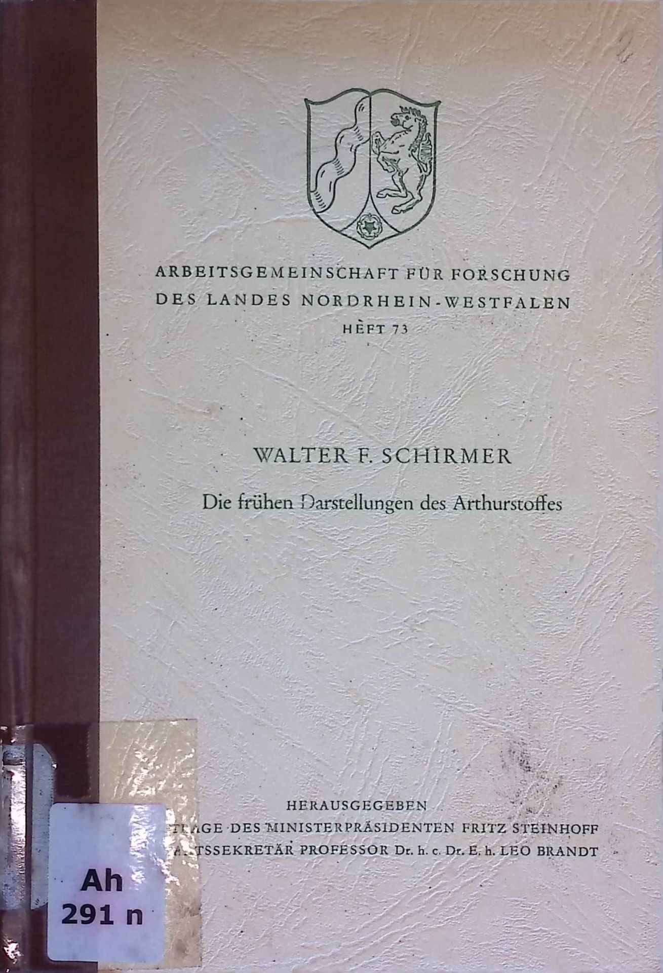 Die frühen Darstellungen des Arthurstoffes