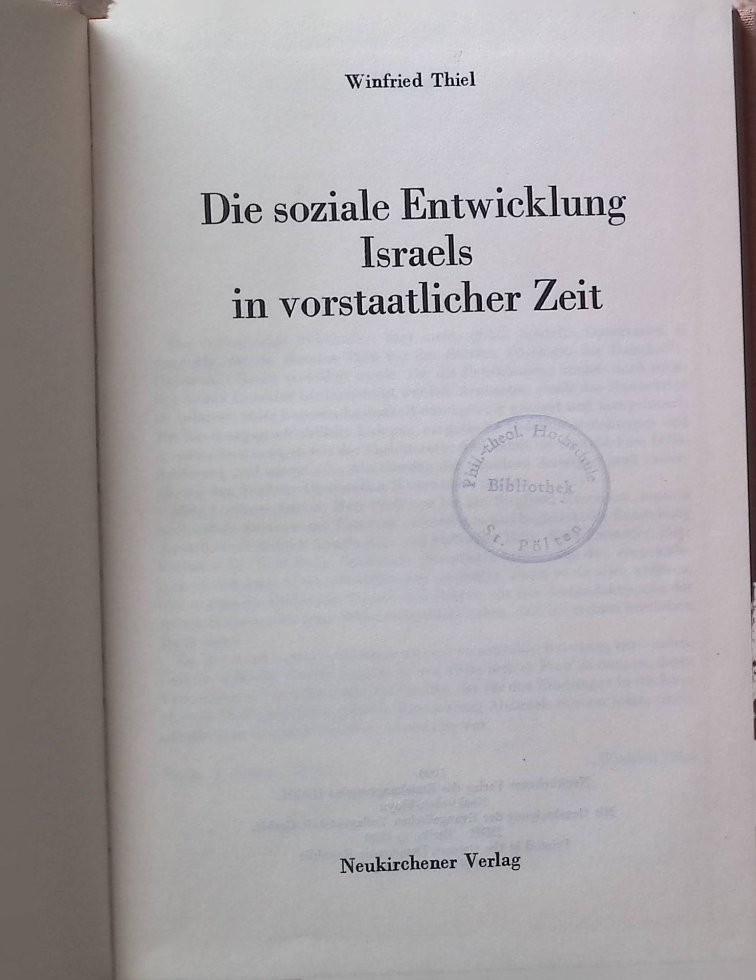 Die soziale Entwicklung Israels in vorstaatlicher Zeit