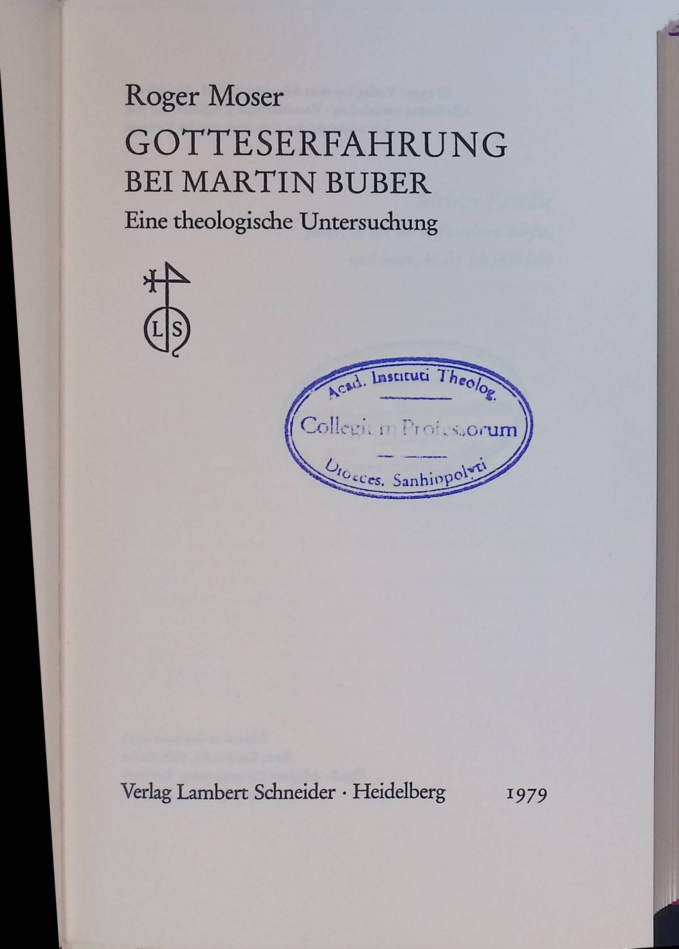 Gotteserfahrung bei Martin Buber : Eine theologische Untersuchung