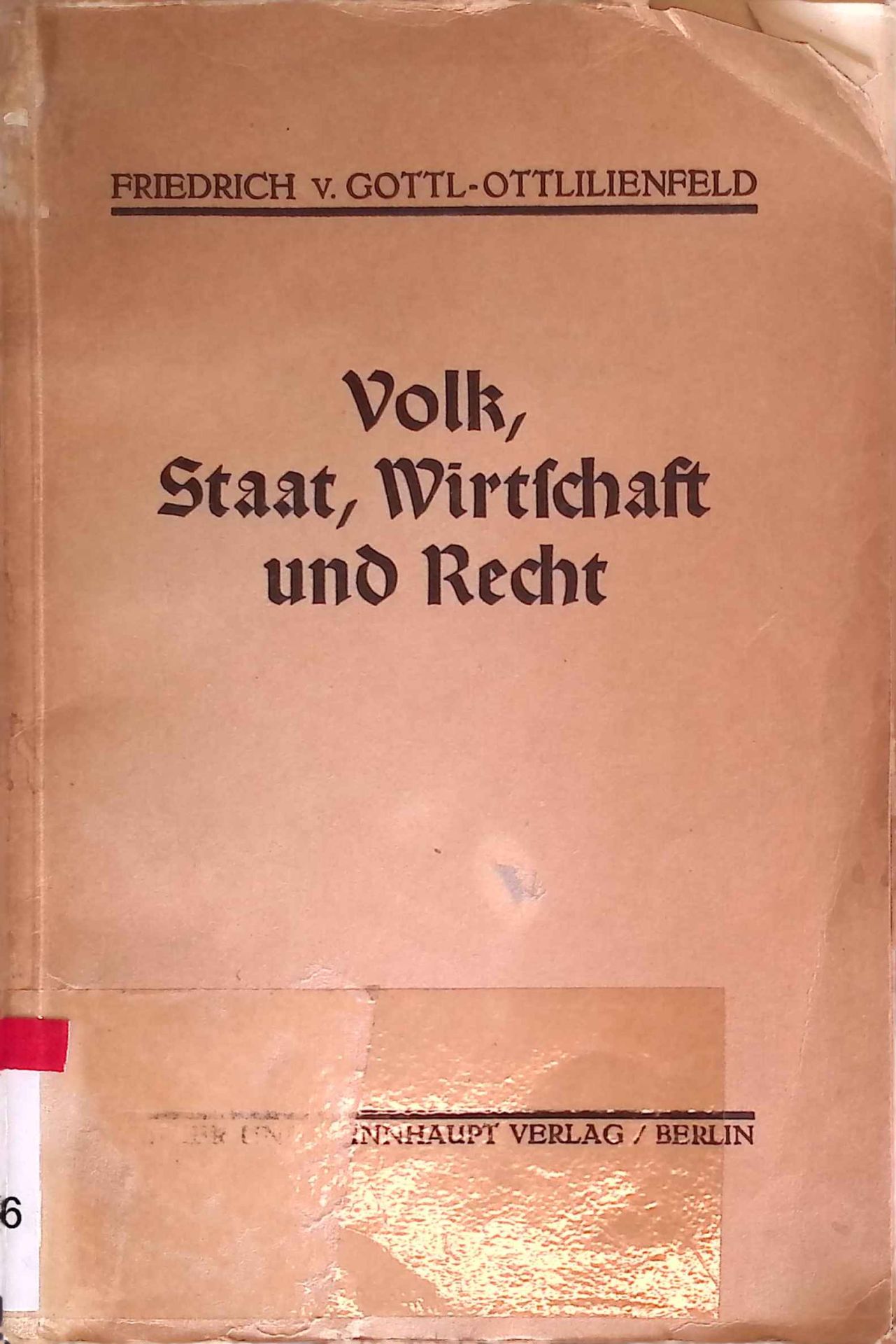 Volk, Staat, Wirtschaft und Recht