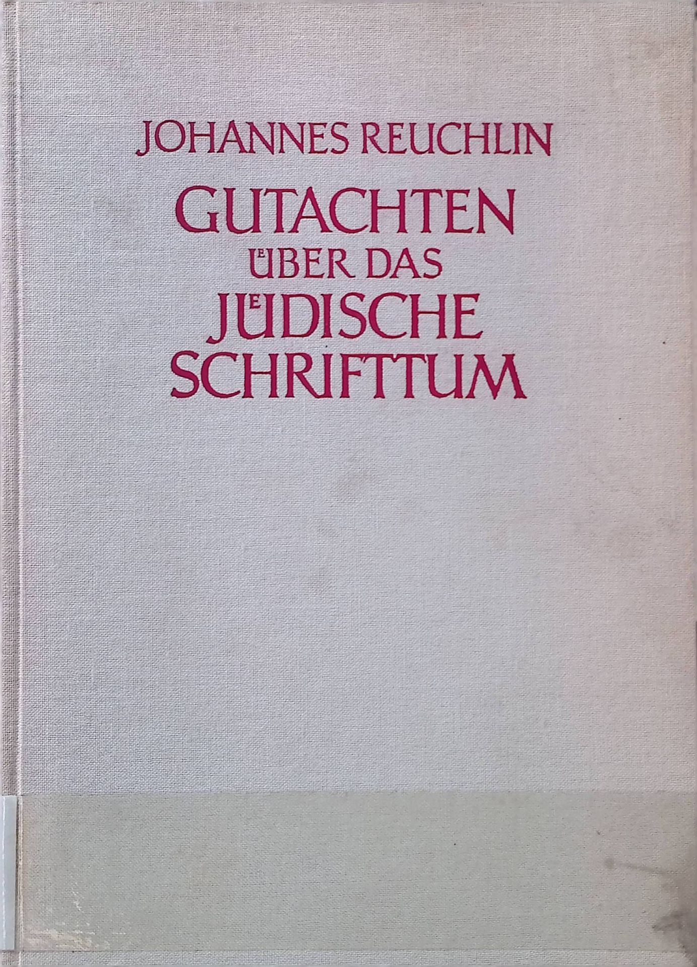 Gutachten über das jüdische Schrifttum