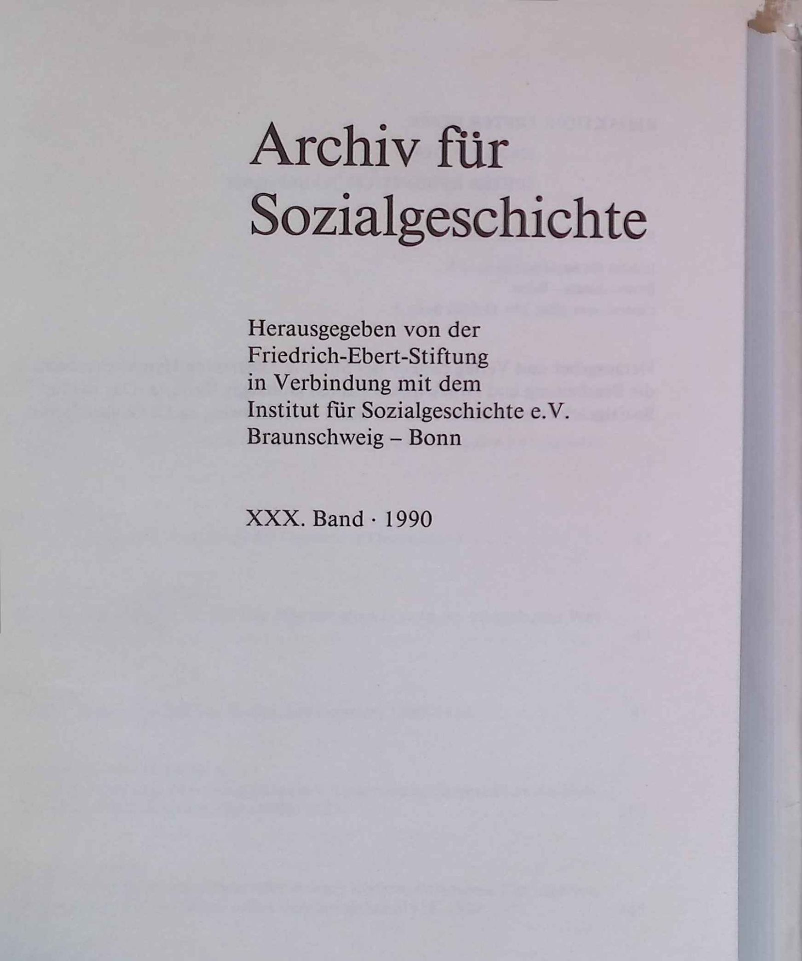 Jugend und Alter. Zum Verhältnis der Generationen zwischen den Revolutionen 1789/1918. -In: Archiv für Sozialgeschichte