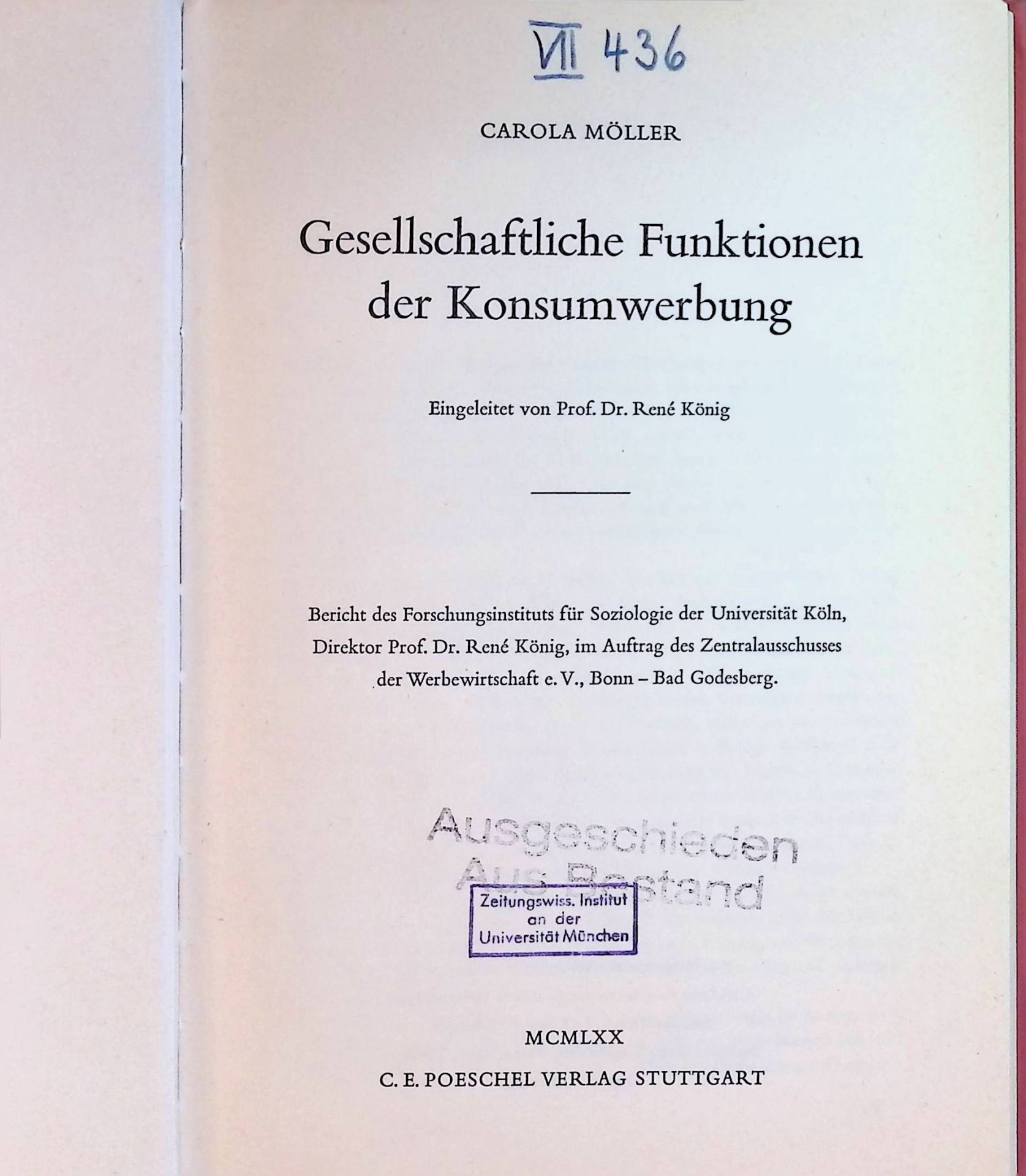 Gesellschaftliche Funktionen der Konsumwerbung