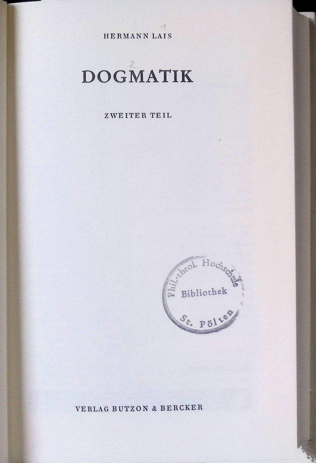 Dogmatik - 2. TEIL