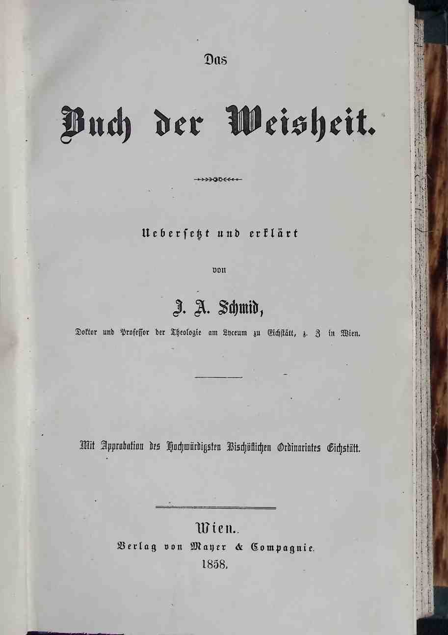 Das Buch der Weisheit