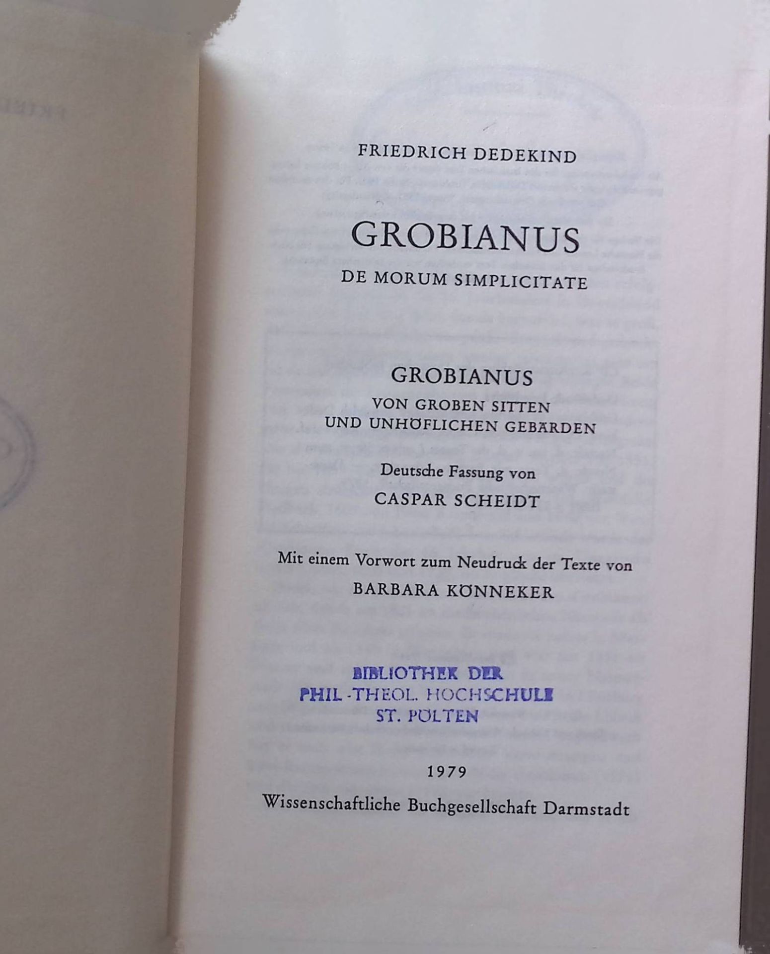 Grobianus : de morum simplicitate